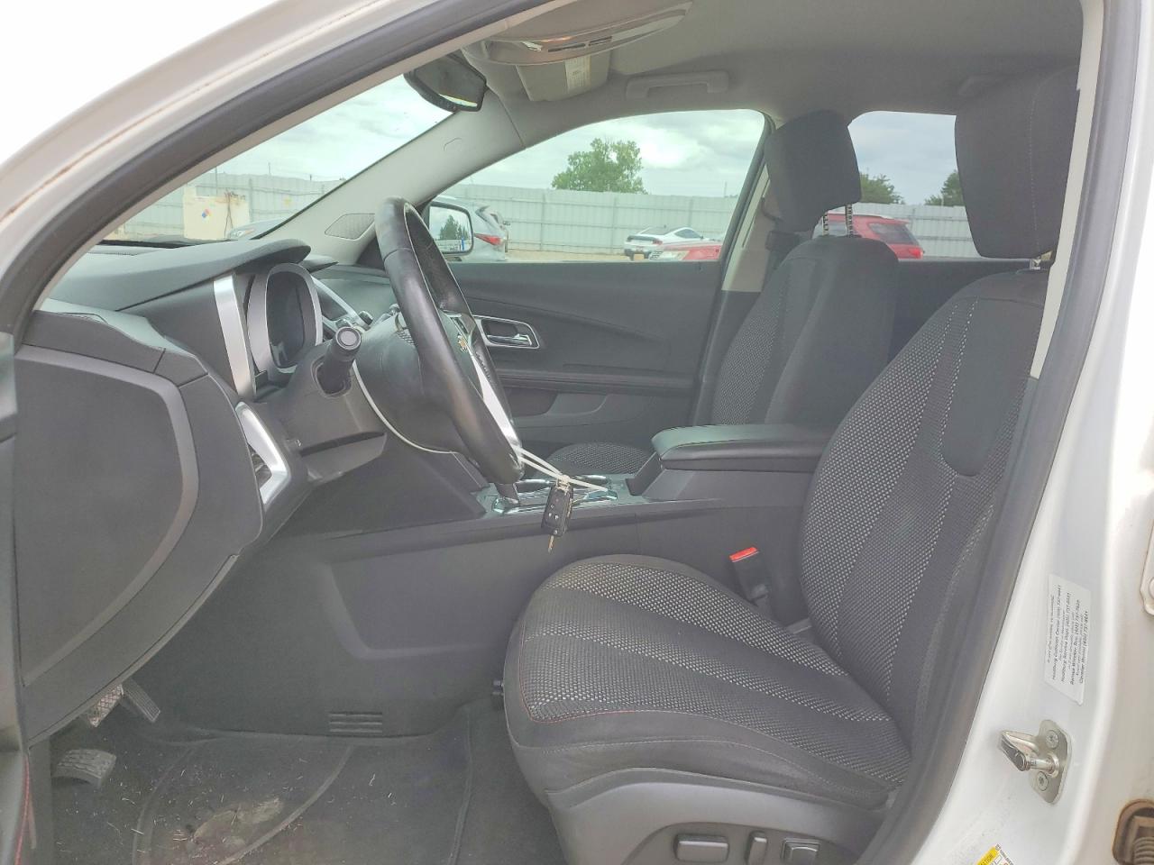 2015 Chevrolet Equinox Lt White vin: 1GNALBEK9FZ110980