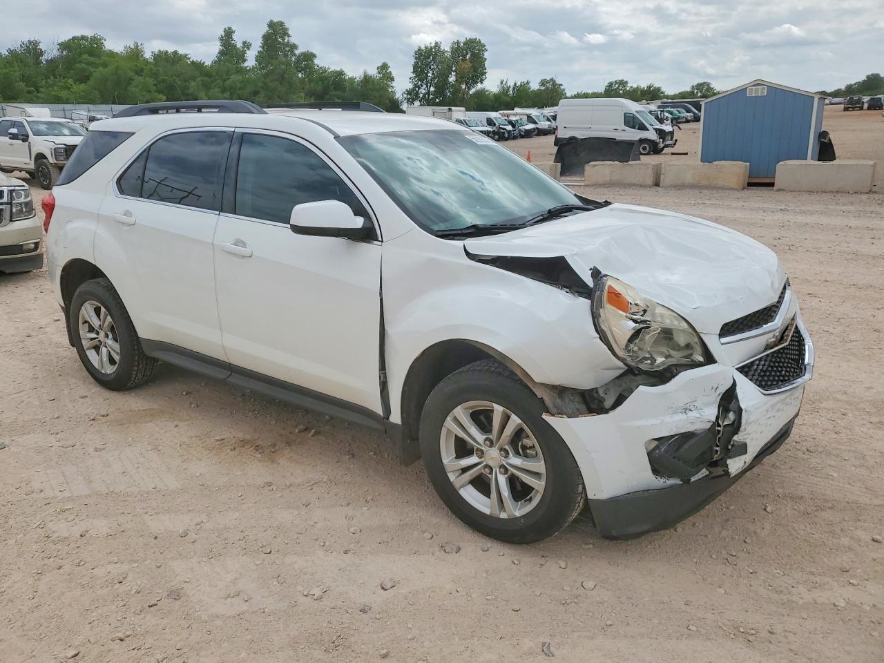 2015 Chevrolet Equinox Lt White vin: 1GNALBEK9FZ110980