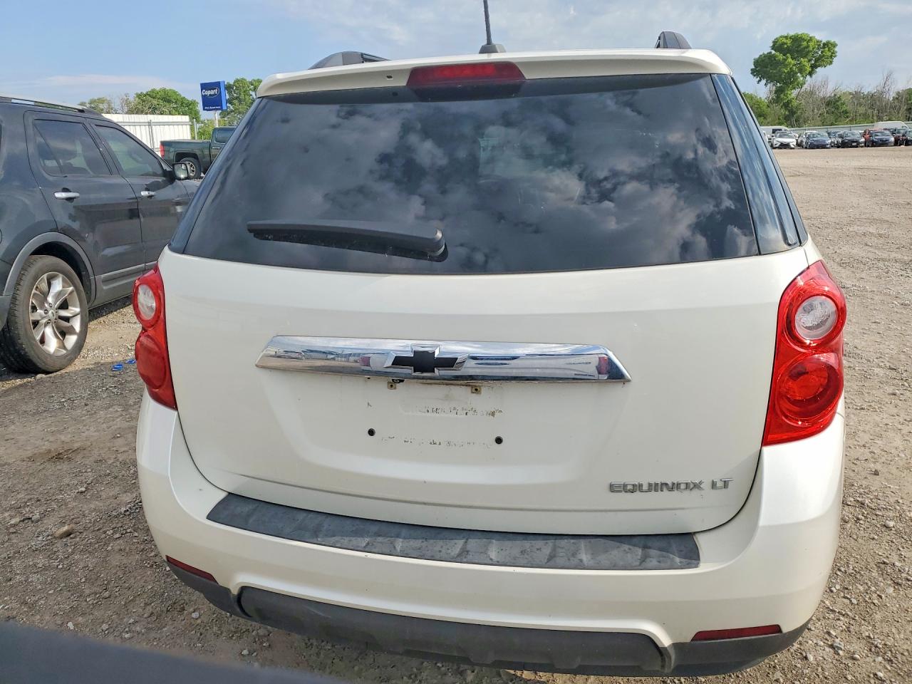 2015 Chevrolet Equinox Lt White vin: 1GNALBEK9FZ124538