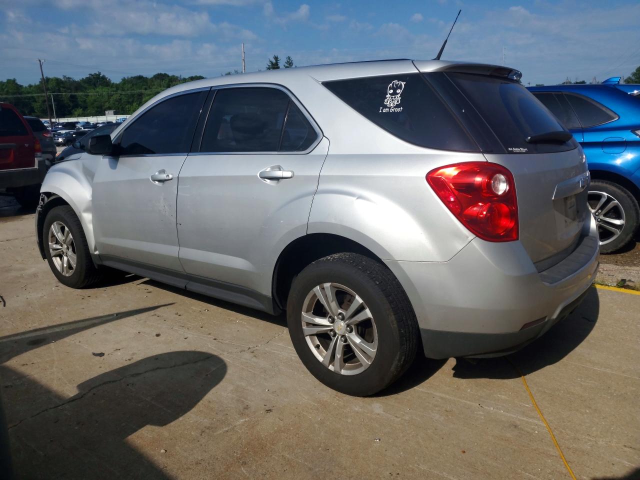 2013 Chevrolet Equinox Ls Silver vin: 1GNALBEKXDZ118423