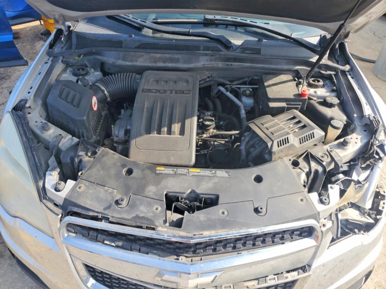 2013 Chevrolet Equinox Ls Silver vin: 1GNALBEKXDZ118423