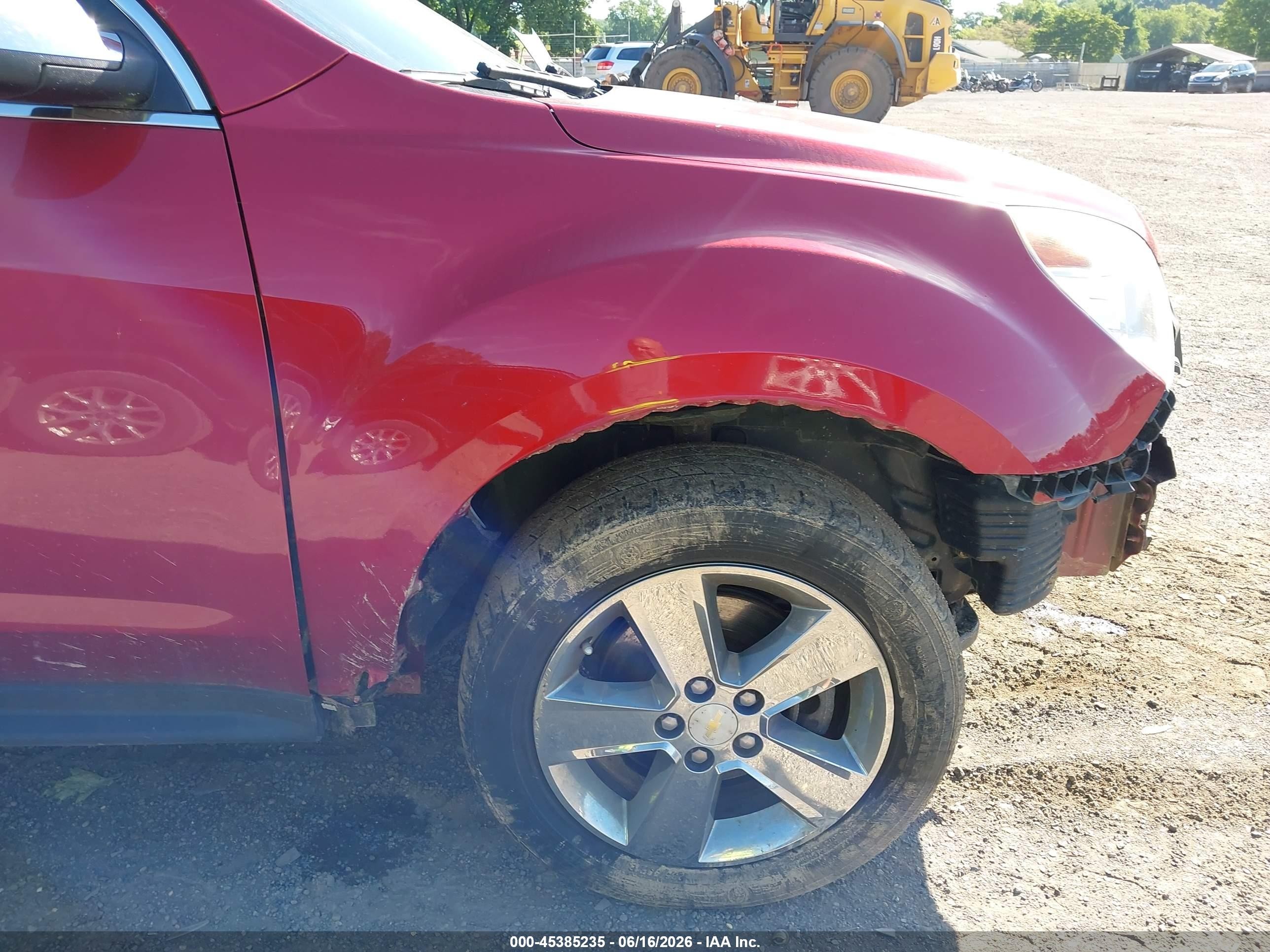 2014 Chevrolet Equinox Lt Red vin: 1GNALBEKXEZ123445