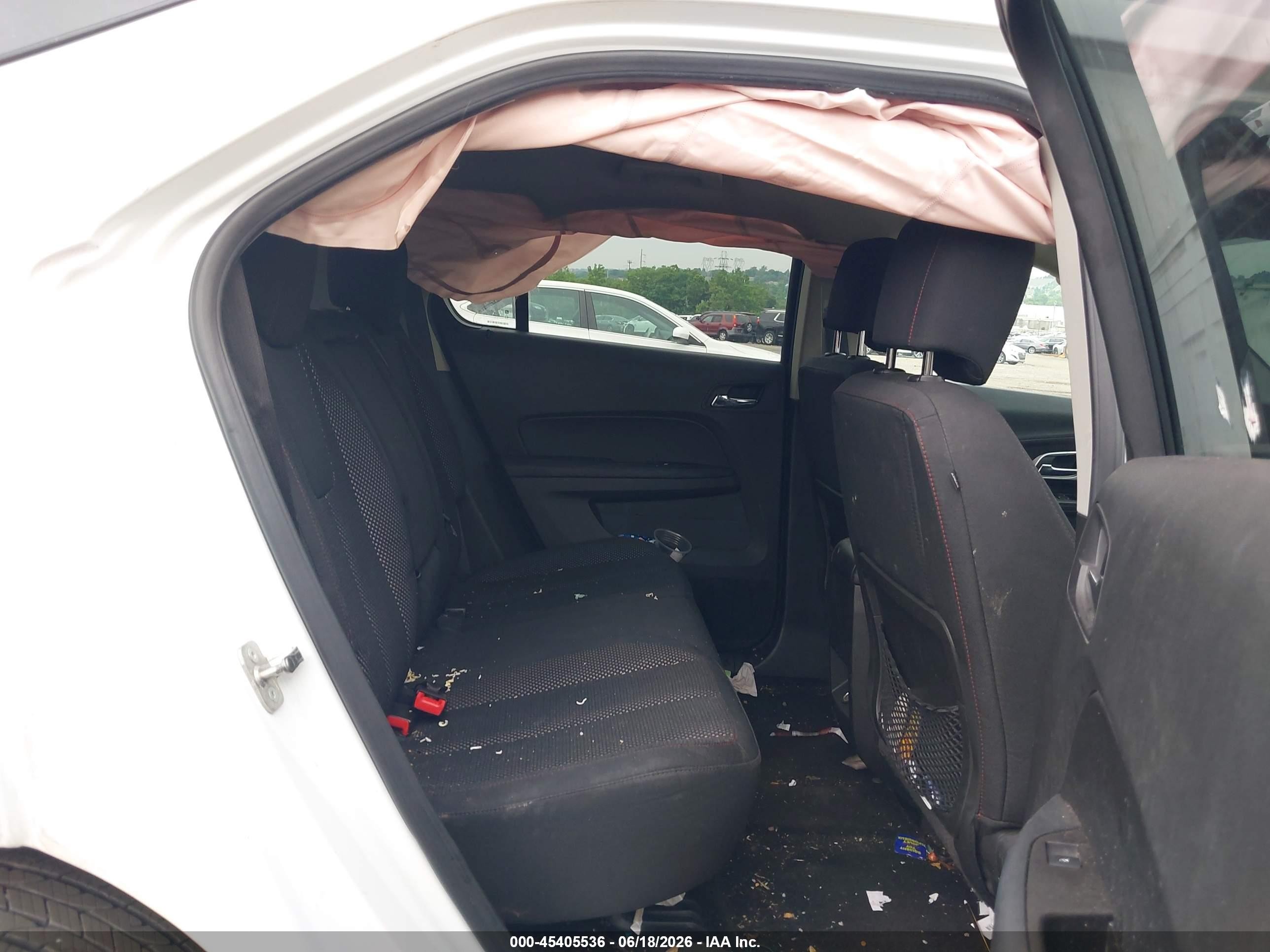 2014 Chevrolet Equinox Lt White vin: 1GNALBEKXEZ124627