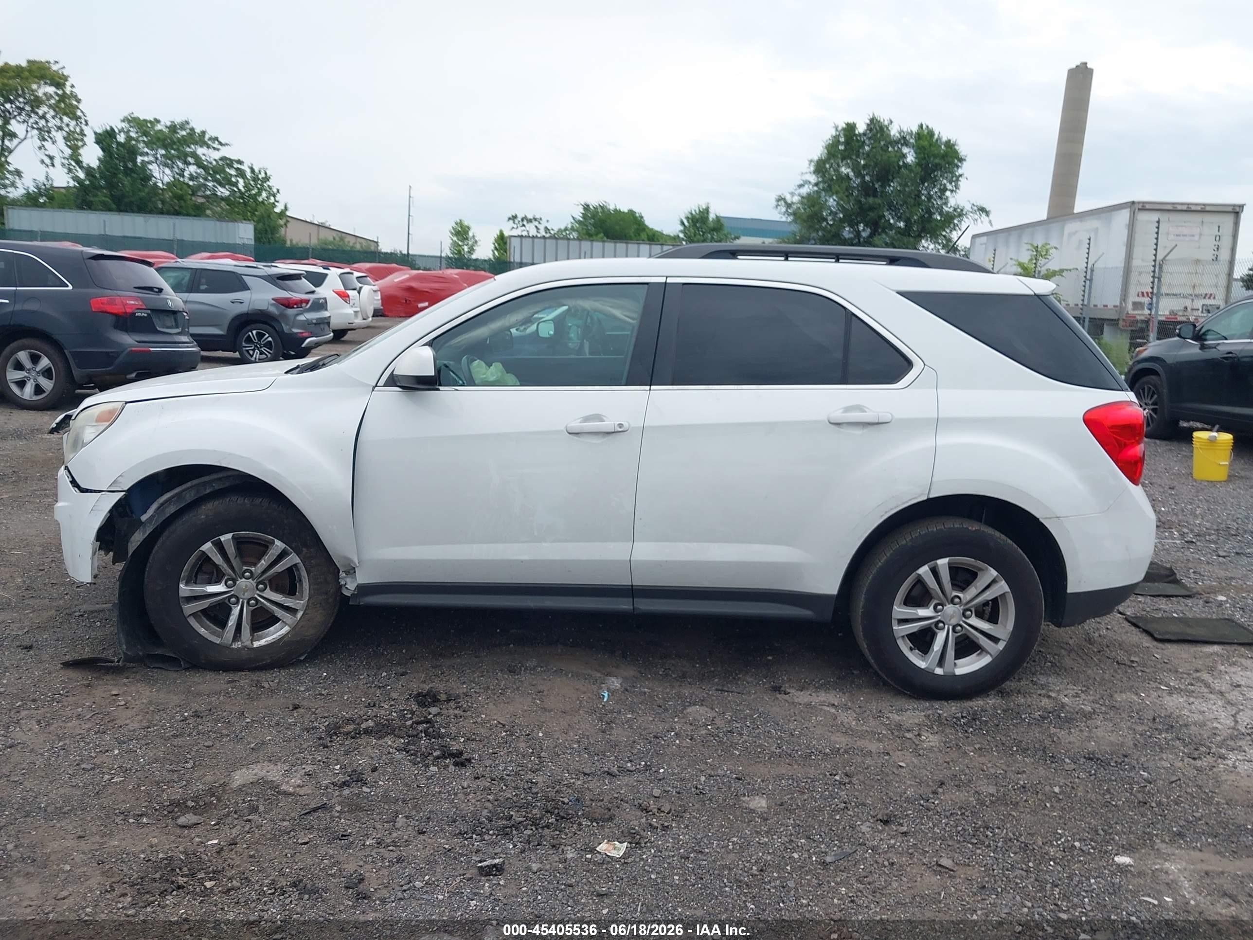 2014 Chevrolet Equinox Lt White vin: 1GNALBEKXEZ124627
