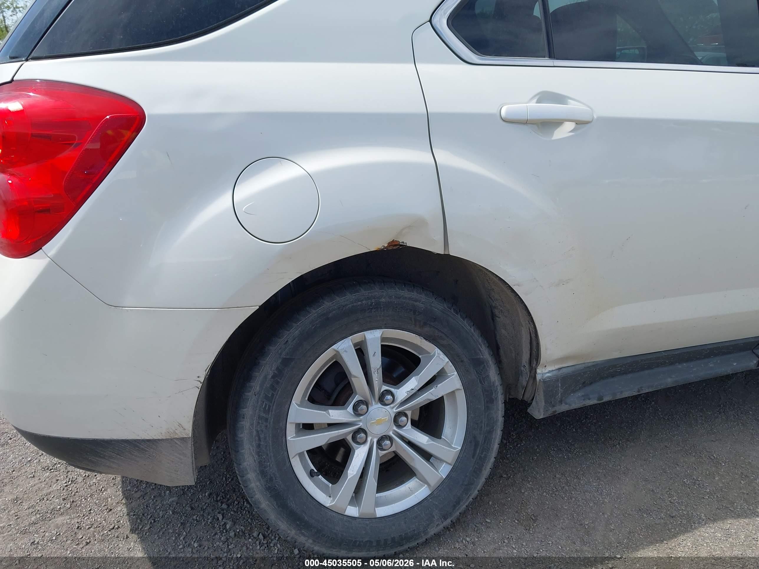 2014 Chevrolet Equinox 1lt Белый vin: 1GNALBEKXEZ130444