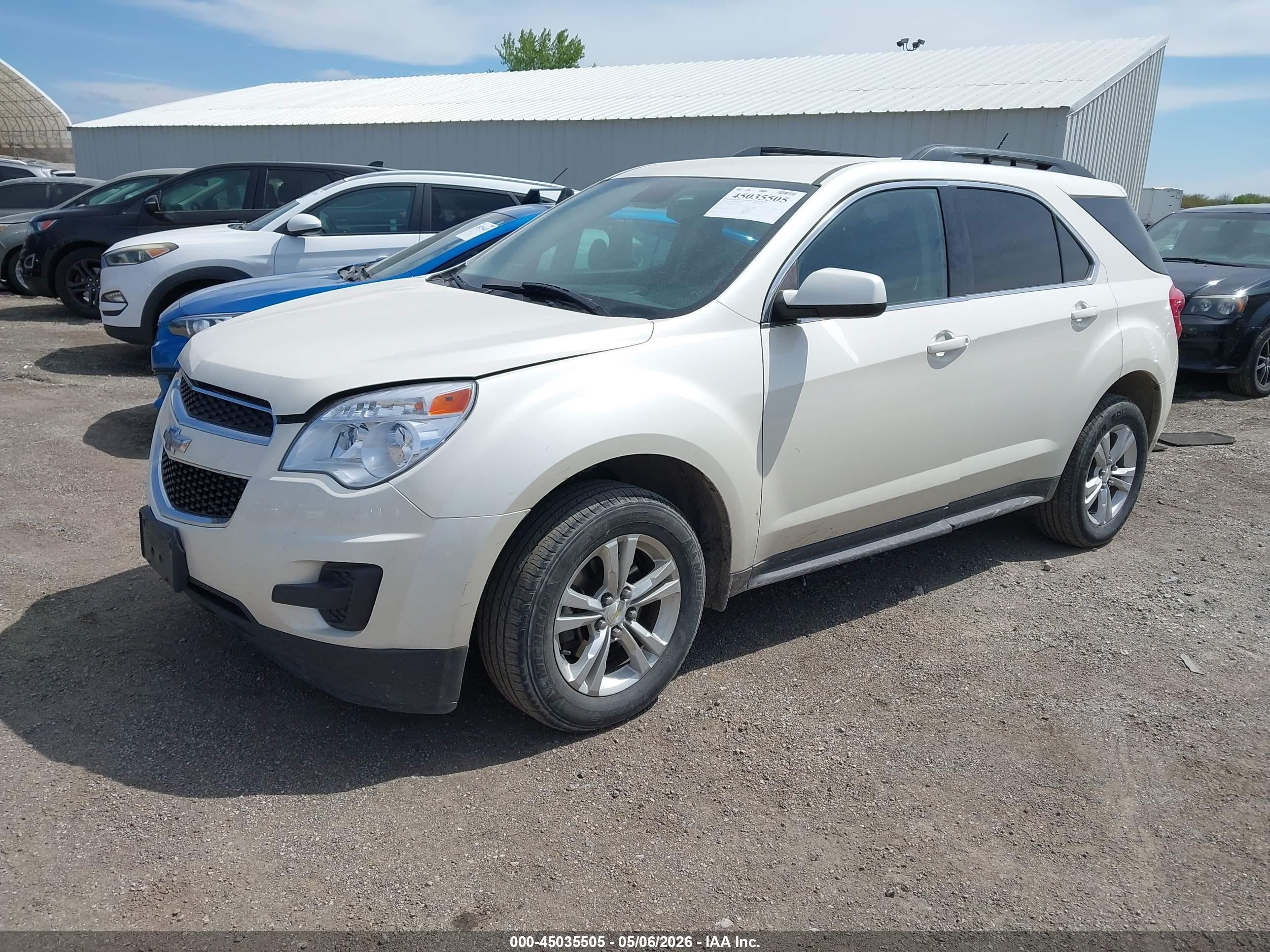 2014 Chevrolet Equinox 1lt Белый vin: 1GNALBEKXEZ130444