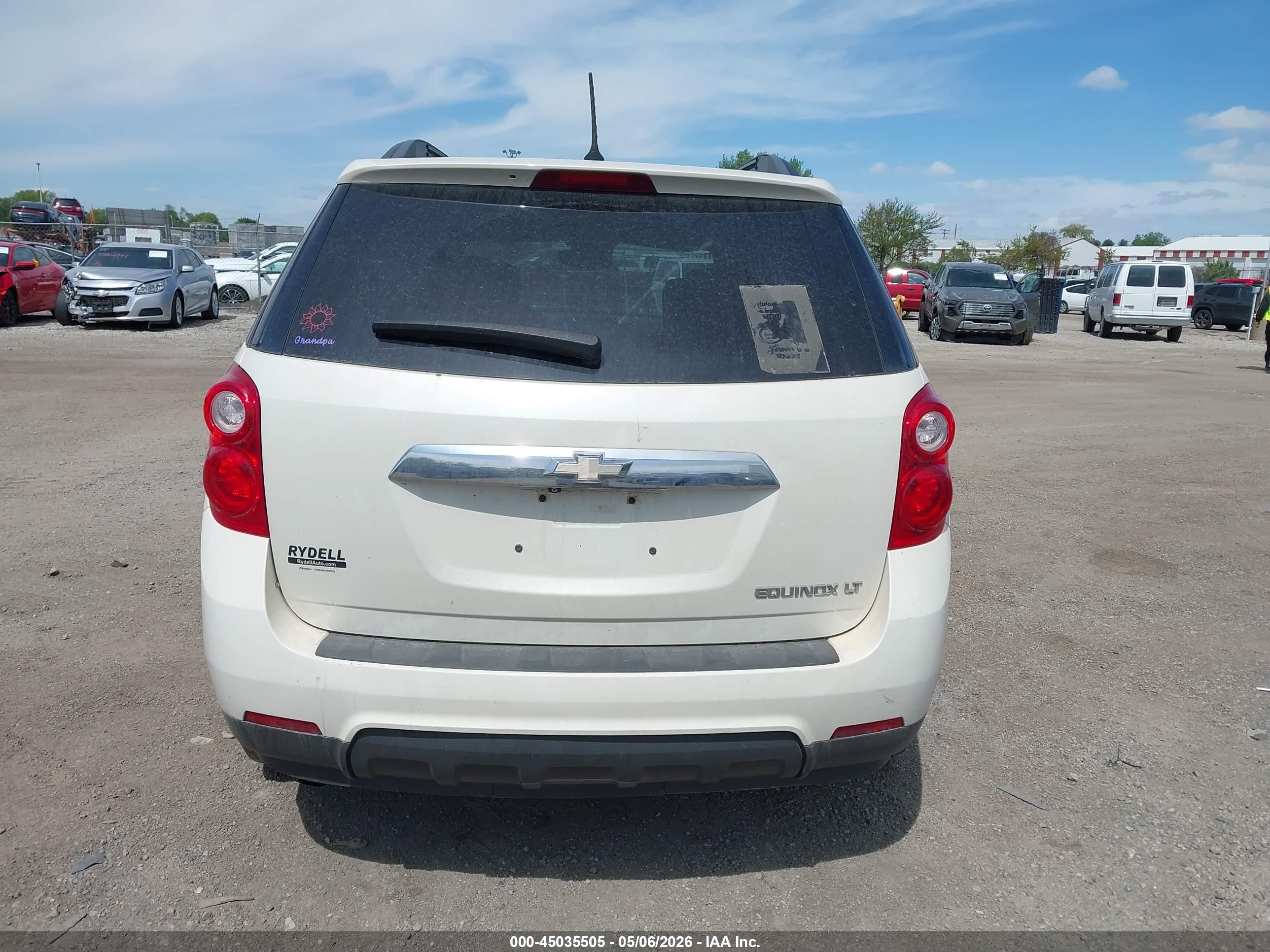2014 Chevrolet Equinox 1lt Белый vin: 1GNALBEKXEZ130444
