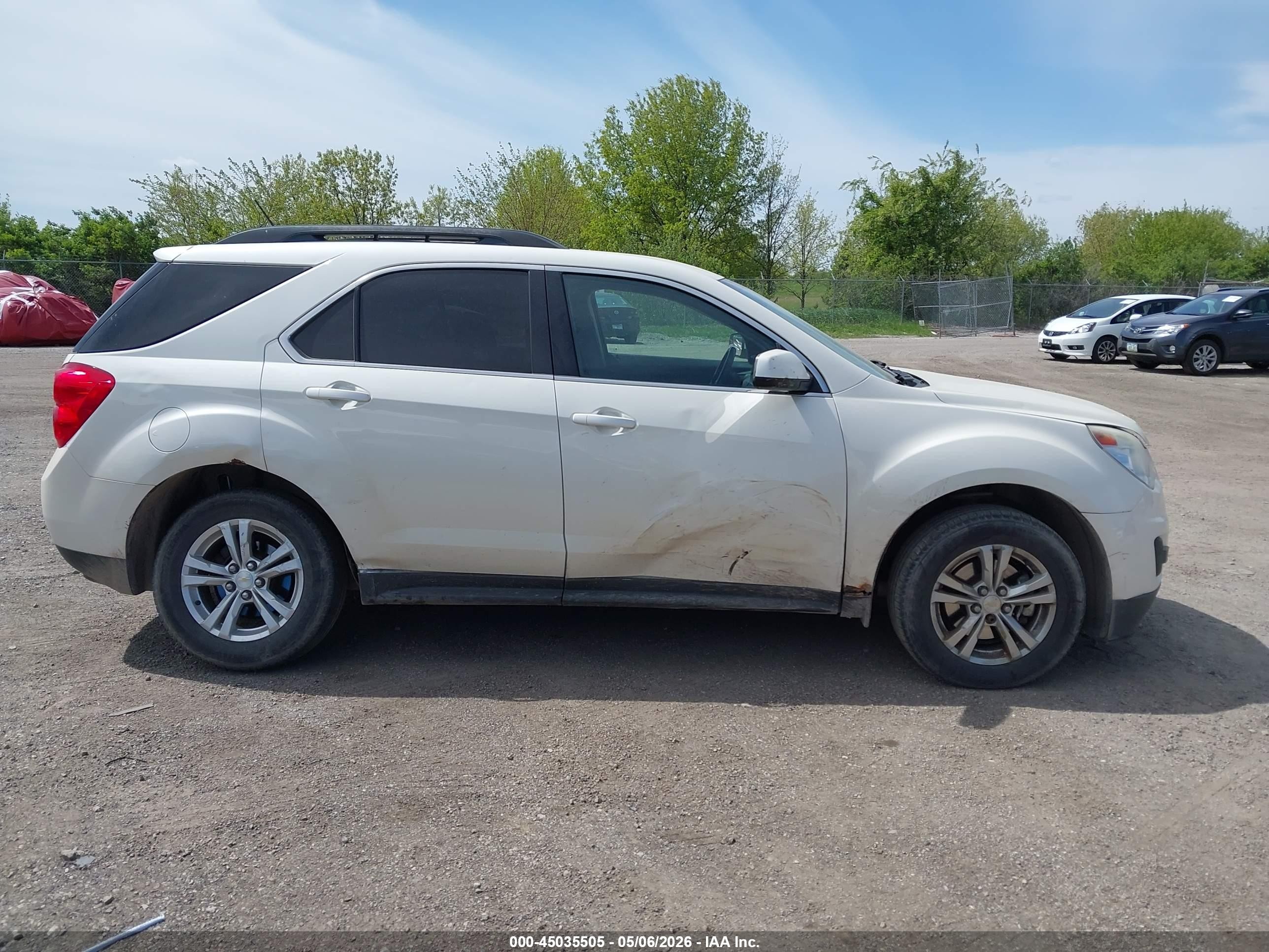 2014 Chevrolet Equinox 1lt Белый vin: 1GNALBEKXEZ130444