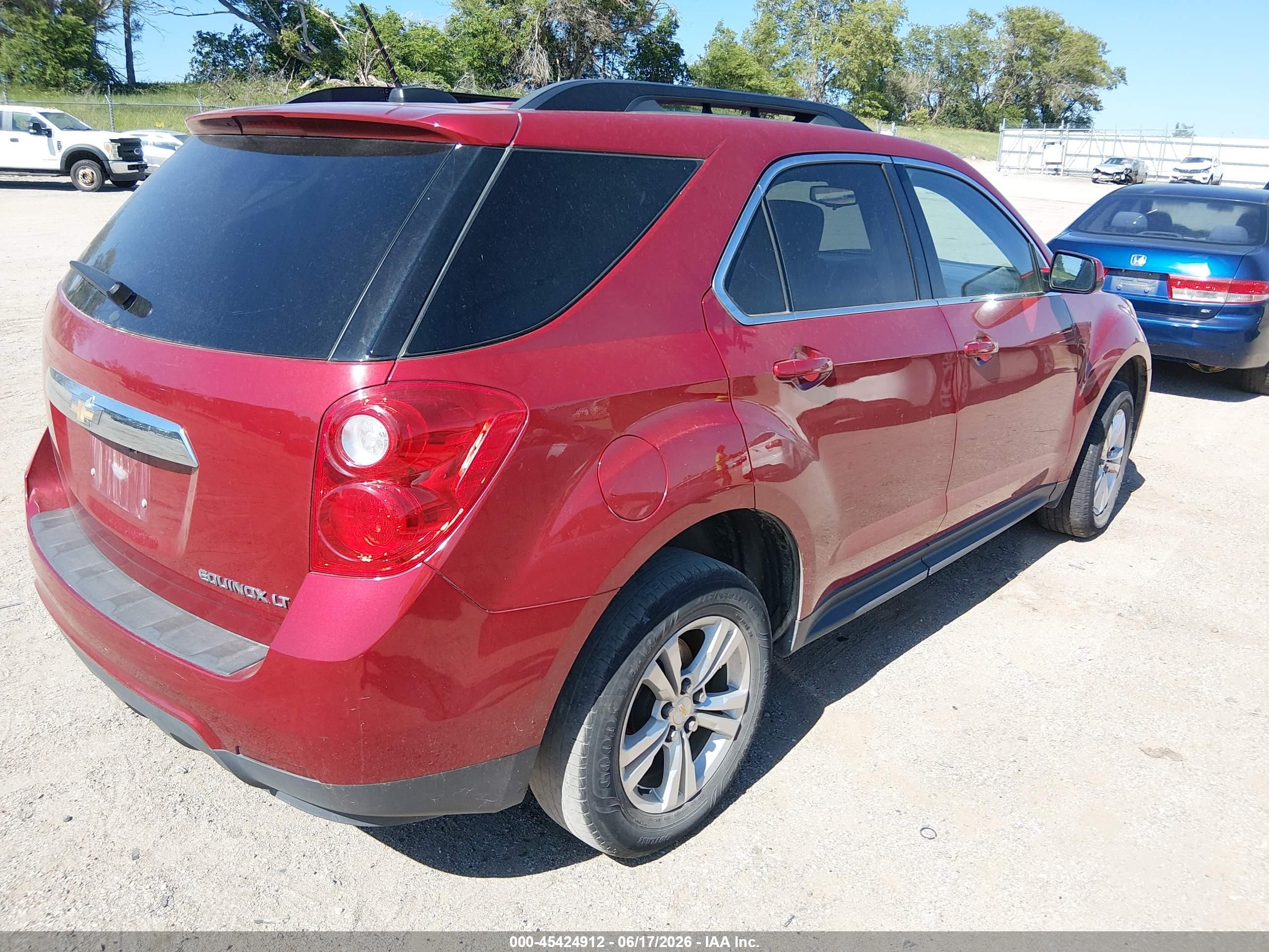 2015 Chevrolet Equinox Lt Red vin: 1GNALBEKXFZ117999