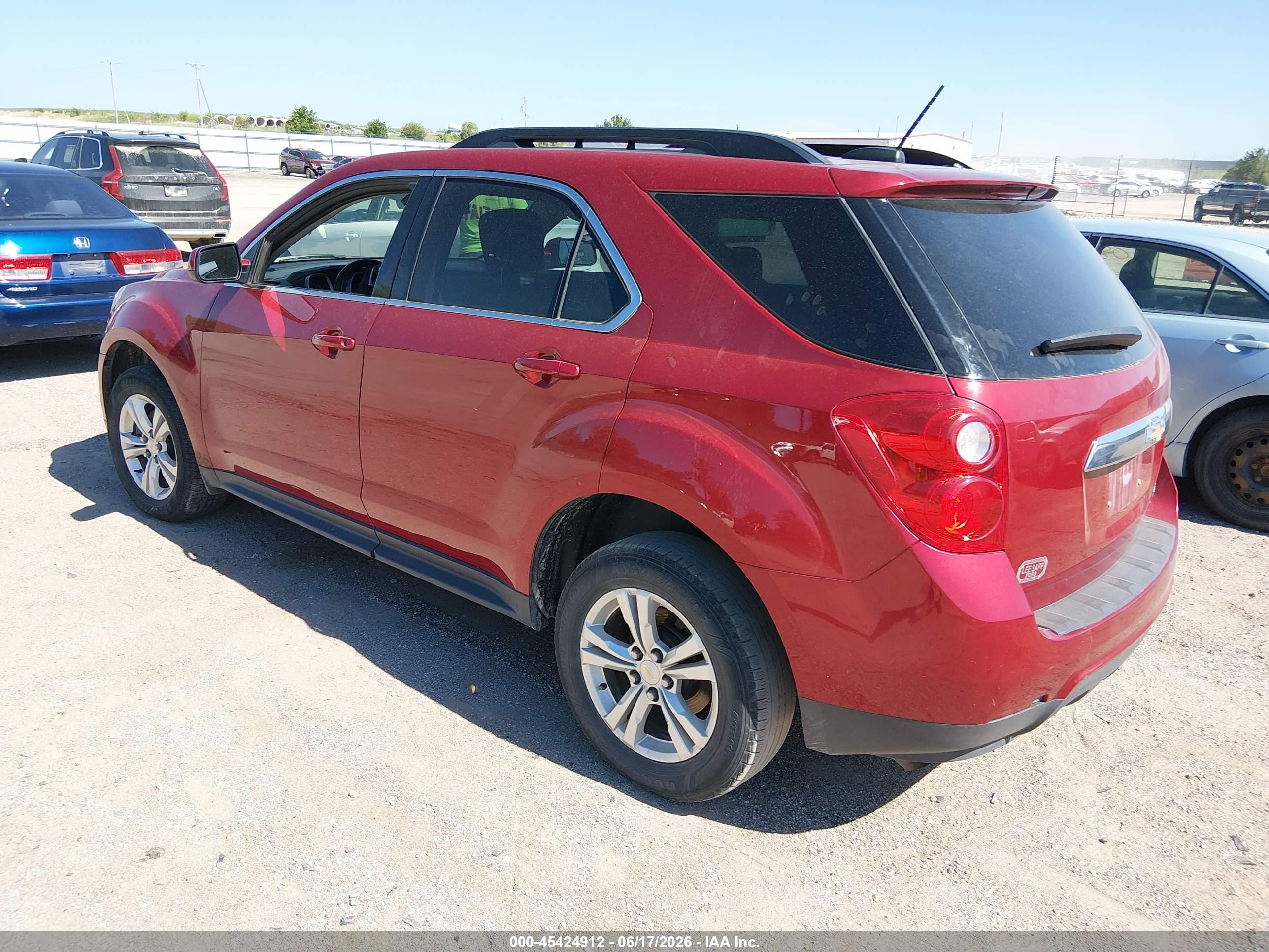 2015 Chevrolet Equinox Lt Red vin: 1GNALBEKXFZ117999