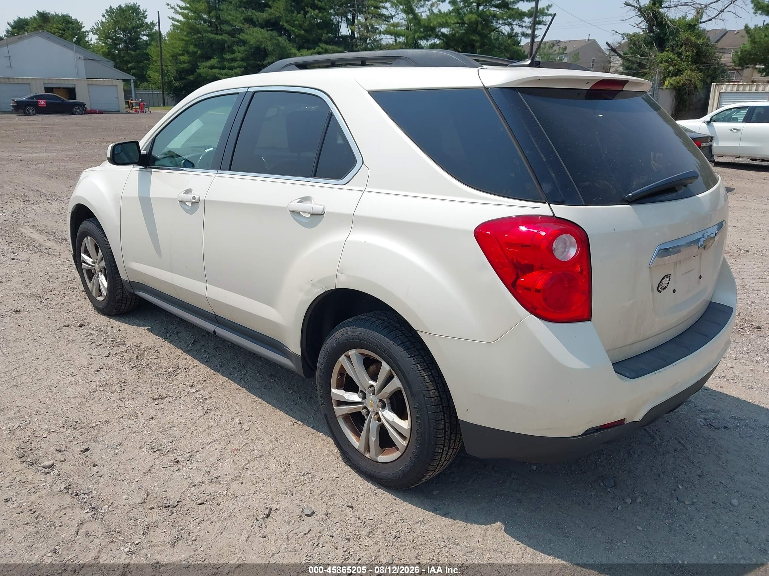 2014 Chevrolet Equinox Lt White vin: 1GNALCEK0EZ115599