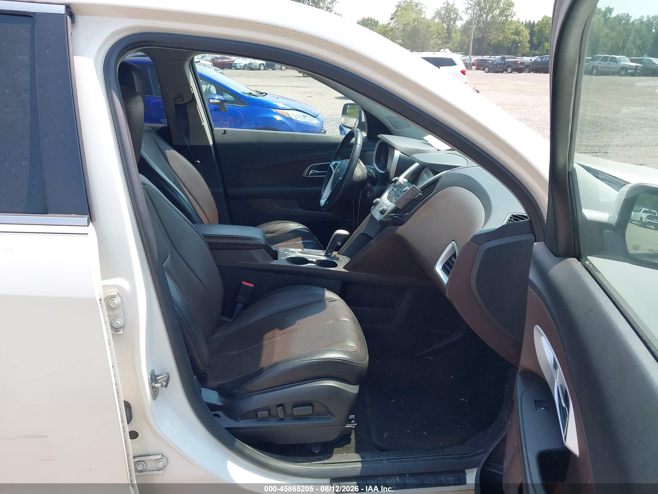 2014 Chevrolet Equinox Lt White vin: 1GNALCEK0EZ115599