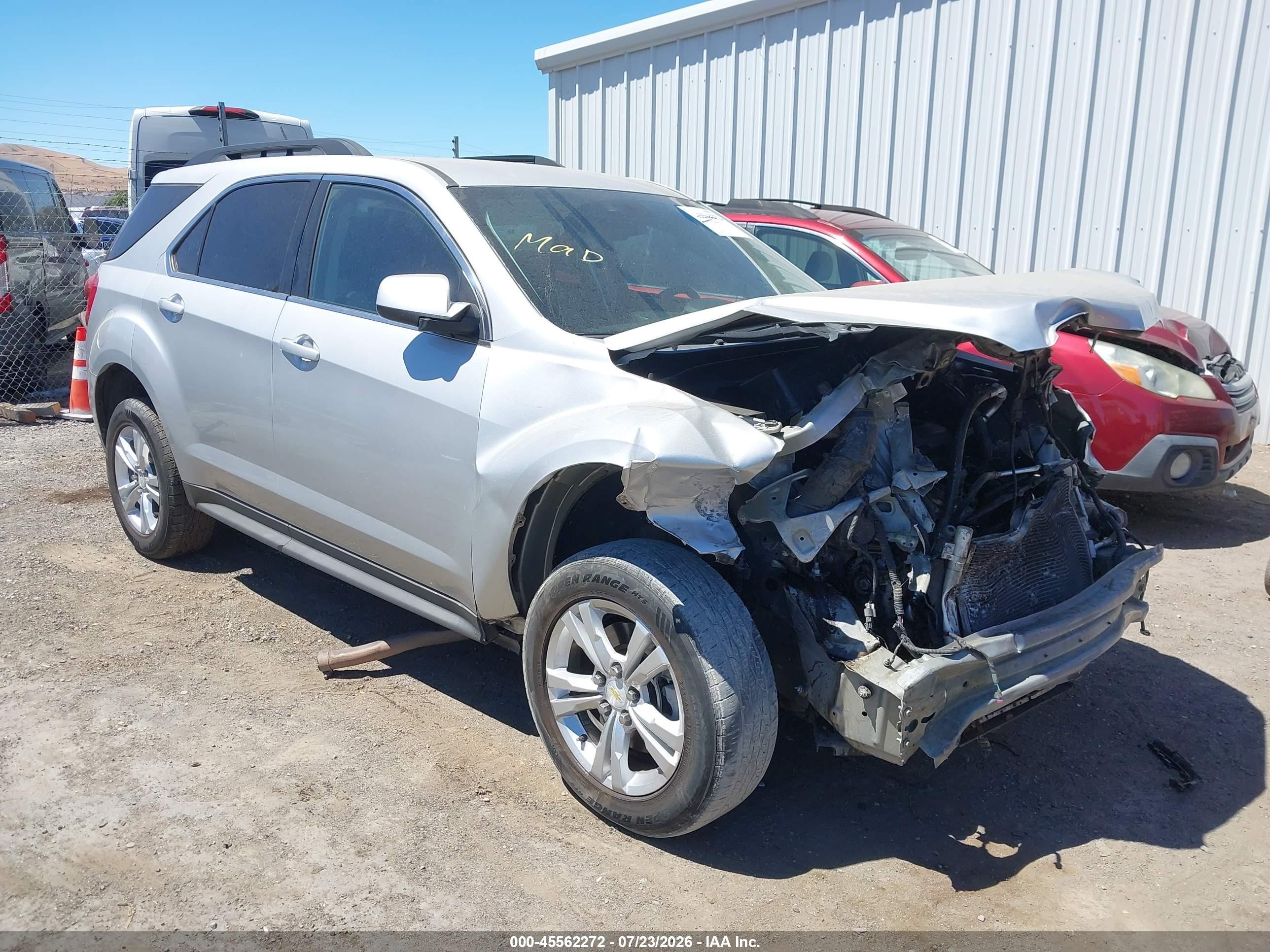 2015 Chevrolet Equinox Lt Silver vin: 1GNALCEK0FZ113496