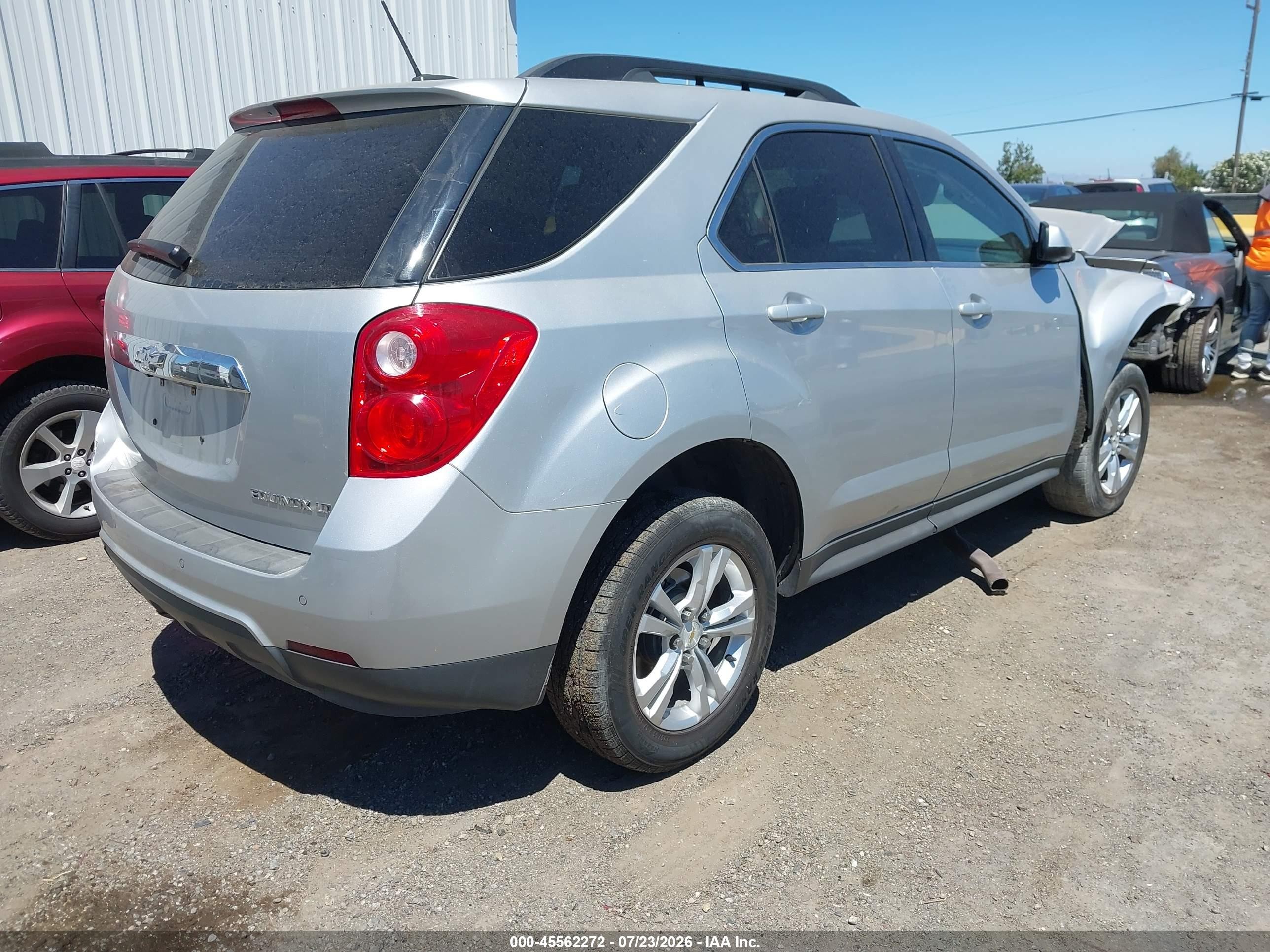 2015 Chevrolet Equinox Lt Silver vin: 1GNALCEK0FZ113496