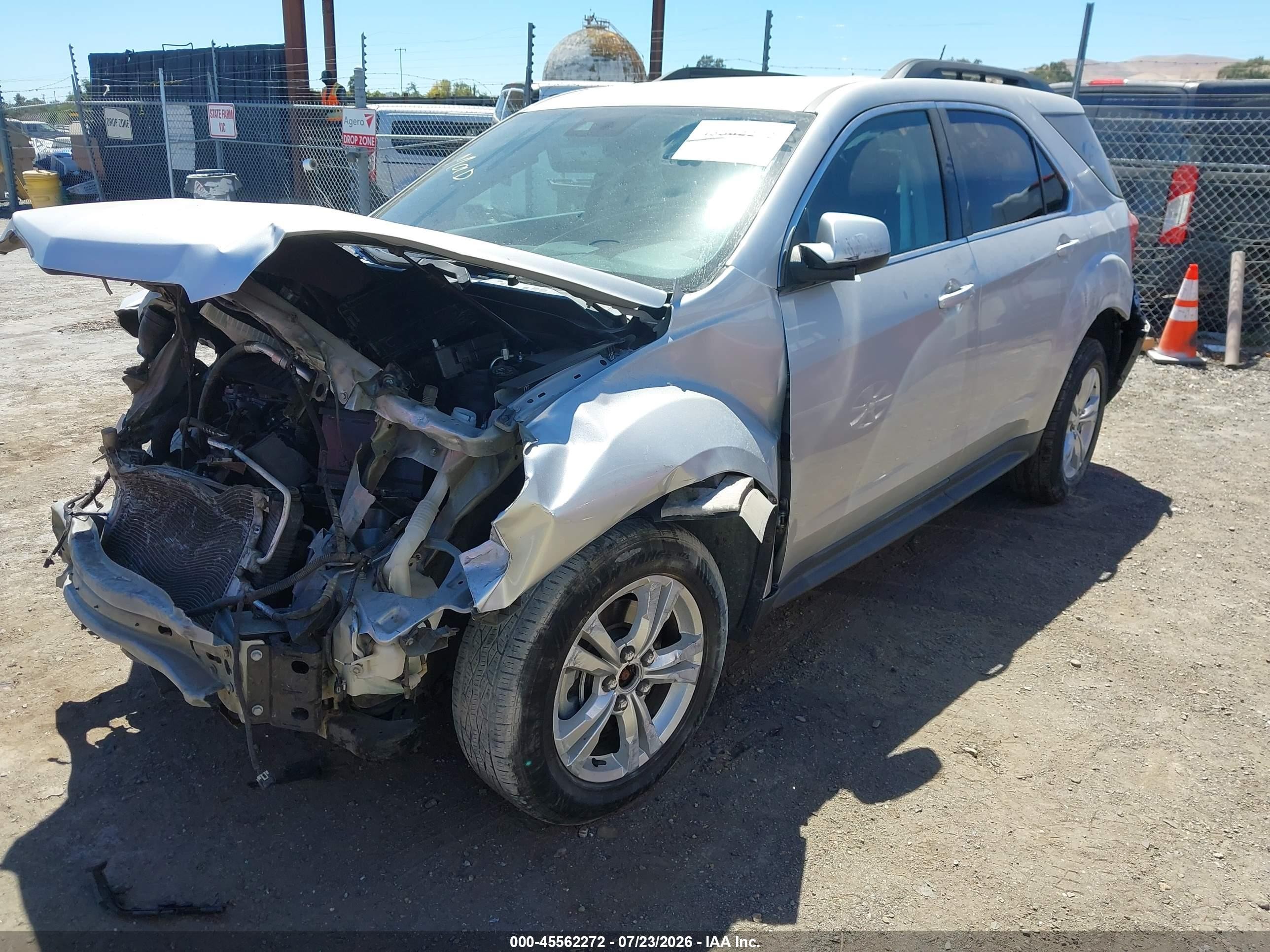 2015 Chevrolet Equinox Lt Silver vin: 1GNALCEK0FZ113496