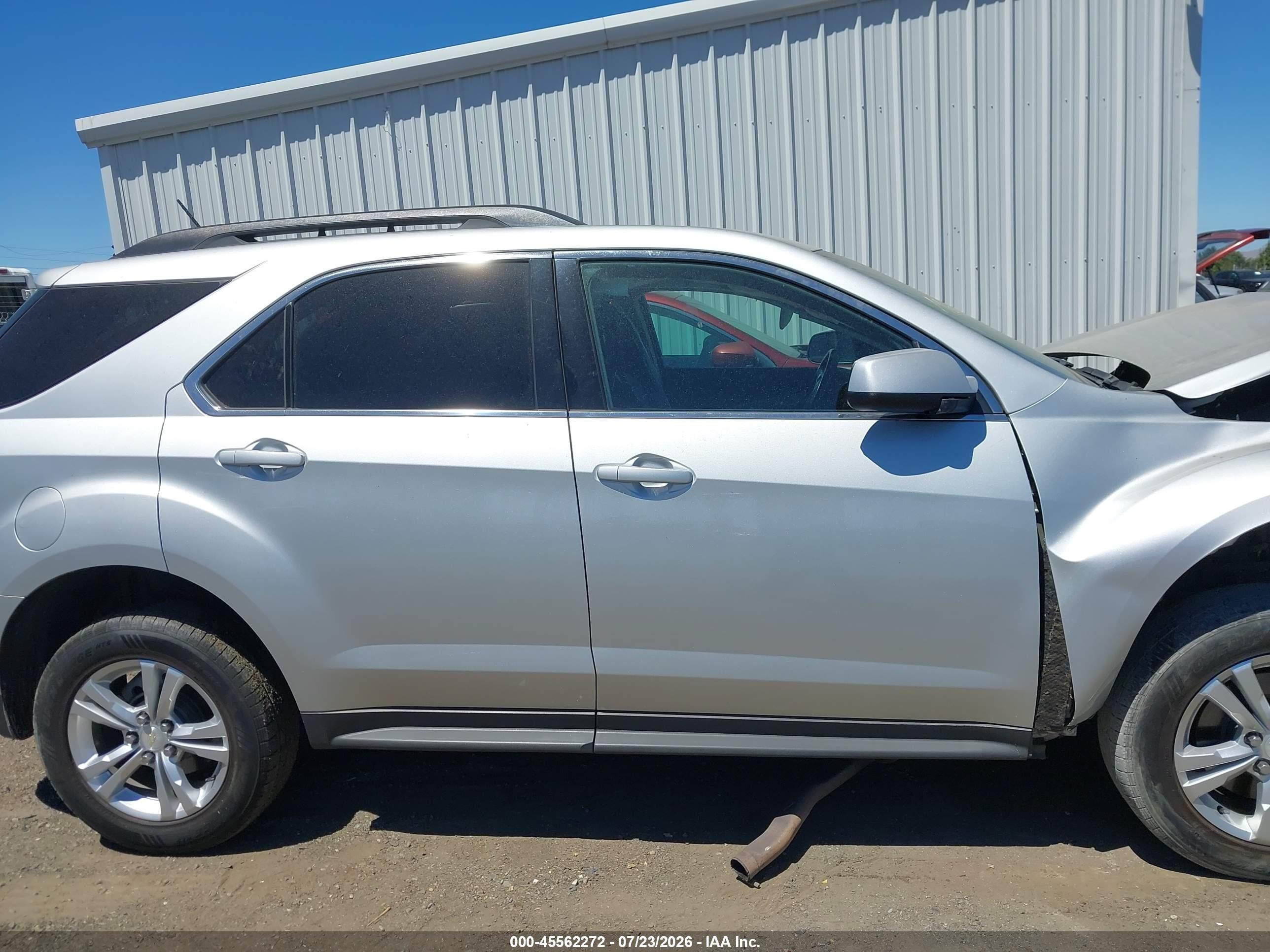 2015 Chevrolet Equinox Lt Silver vin: 1GNALCEK0FZ113496