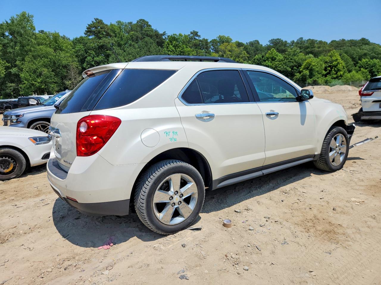 2014 Chevrolet Equinox Lt White vin: 1GNALCEK1EZ112808