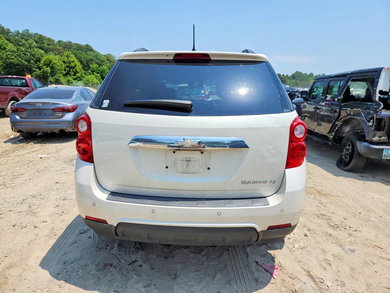 2014 Chevrolet Equinox Lt White vin: 1GNALCEK1EZ112808