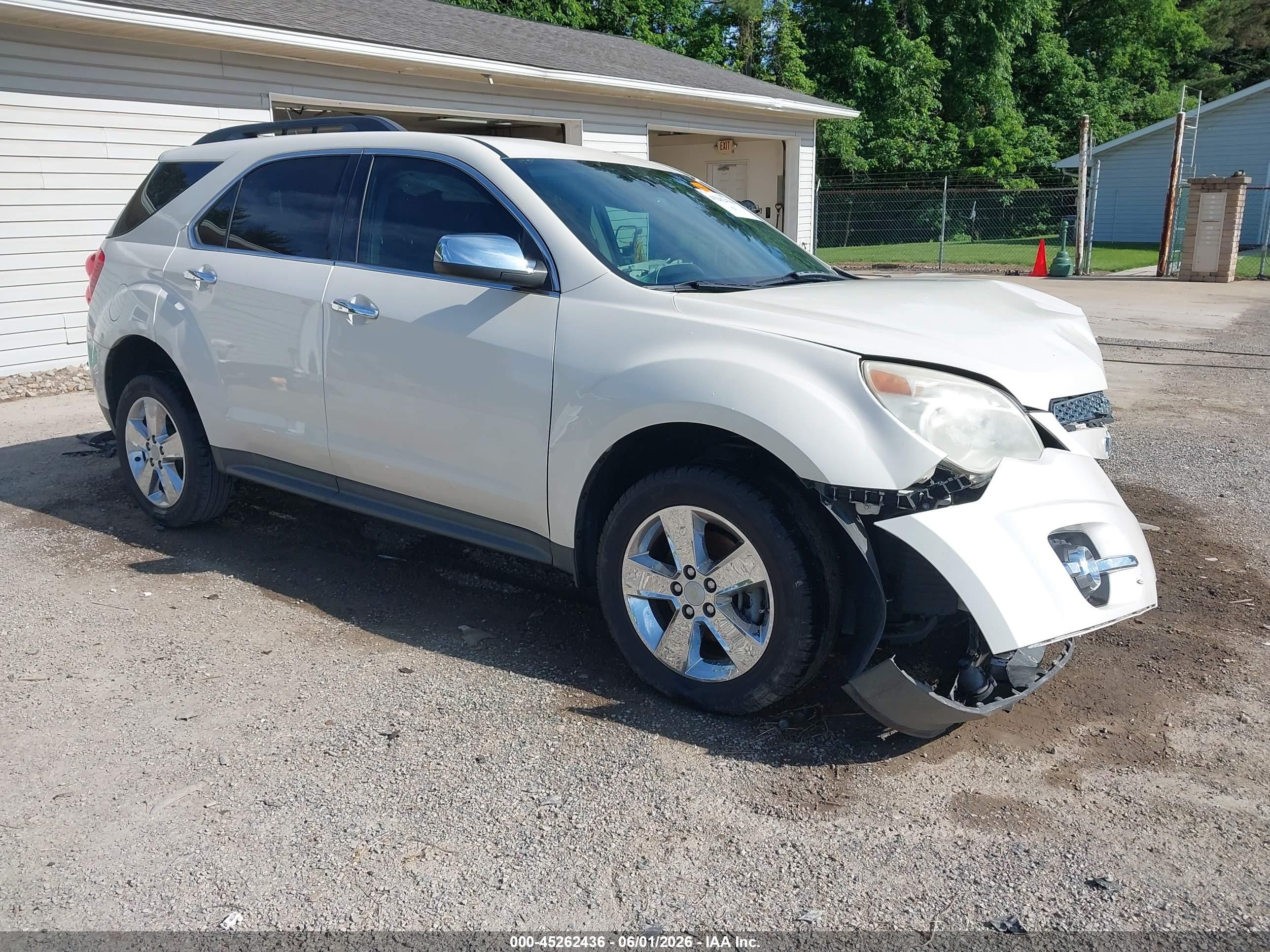 2014 Chevrolet Equinox 2lt White vin: 1GNALCEK2EZ108847