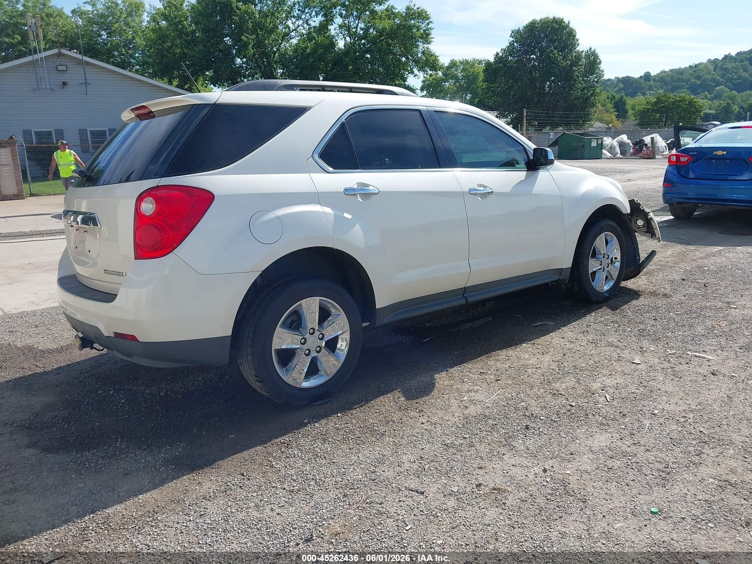 2014 Chevrolet Equinox 2lt White vin: 1GNALCEK2EZ108847