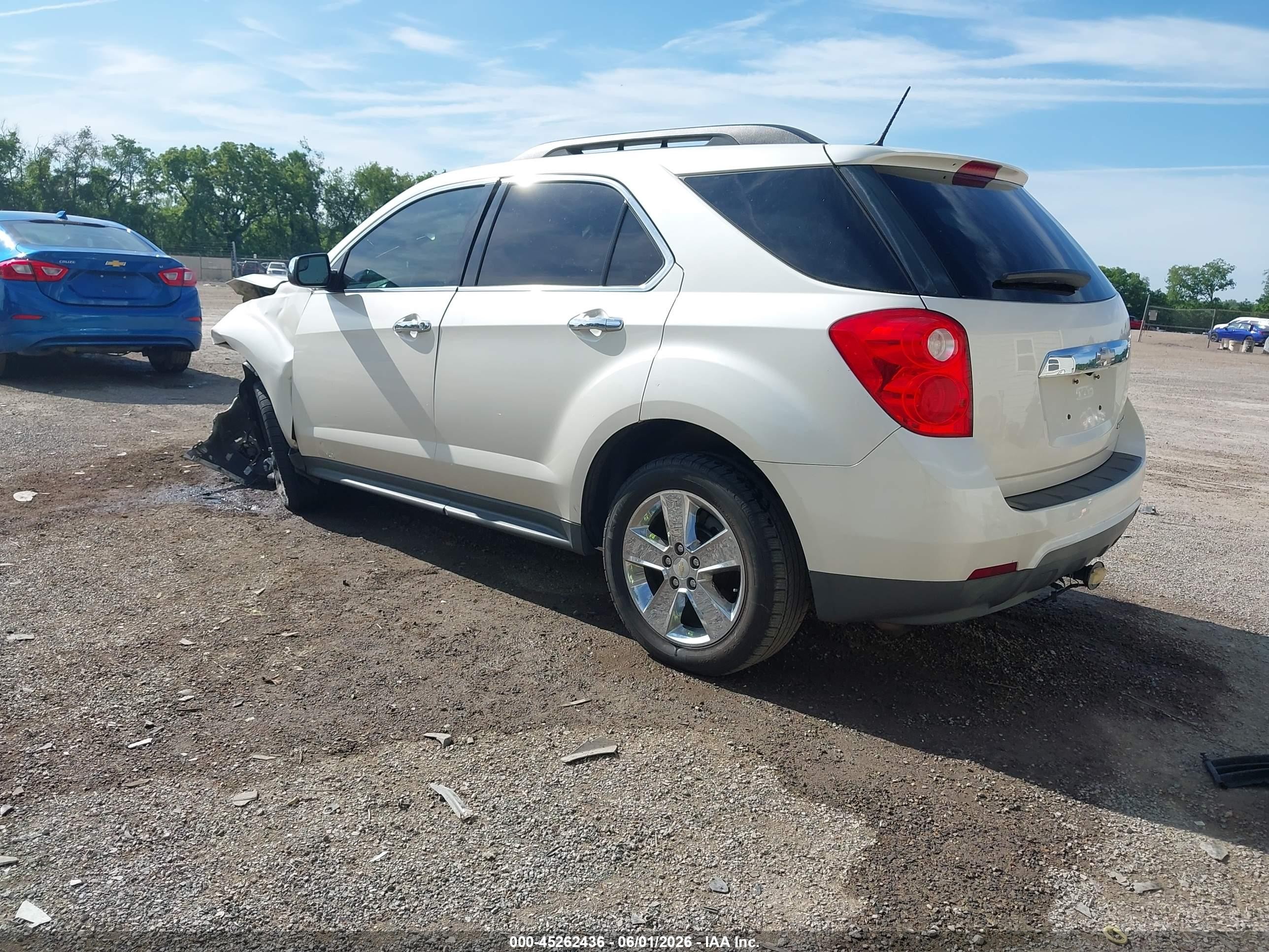 2014 Chevrolet Equinox 2lt White vin: 1GNALCEK2EZ108847