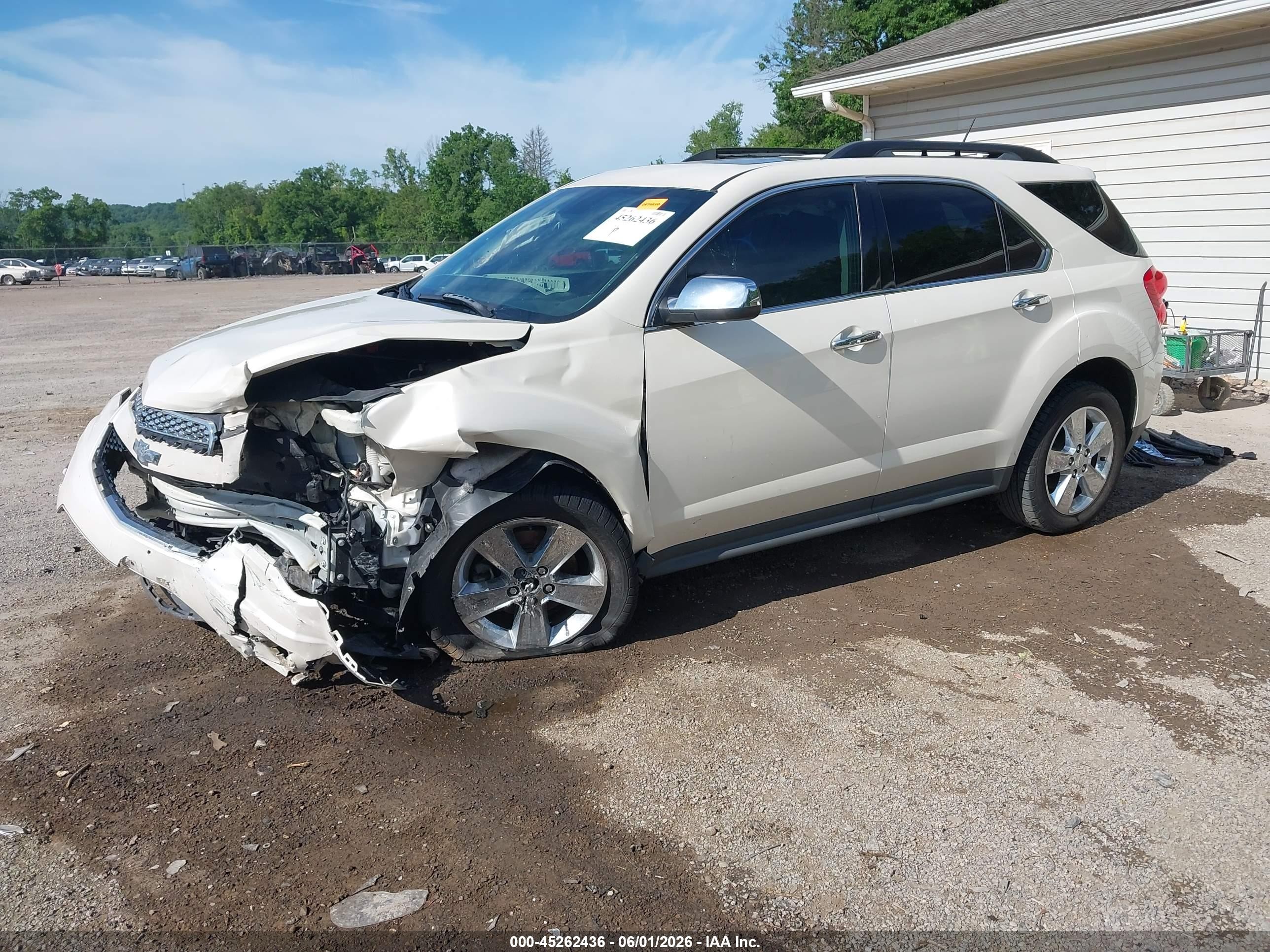 2014 Chevrolet Equinox 2lt White vin: 1GNALCEK2EZ108847
