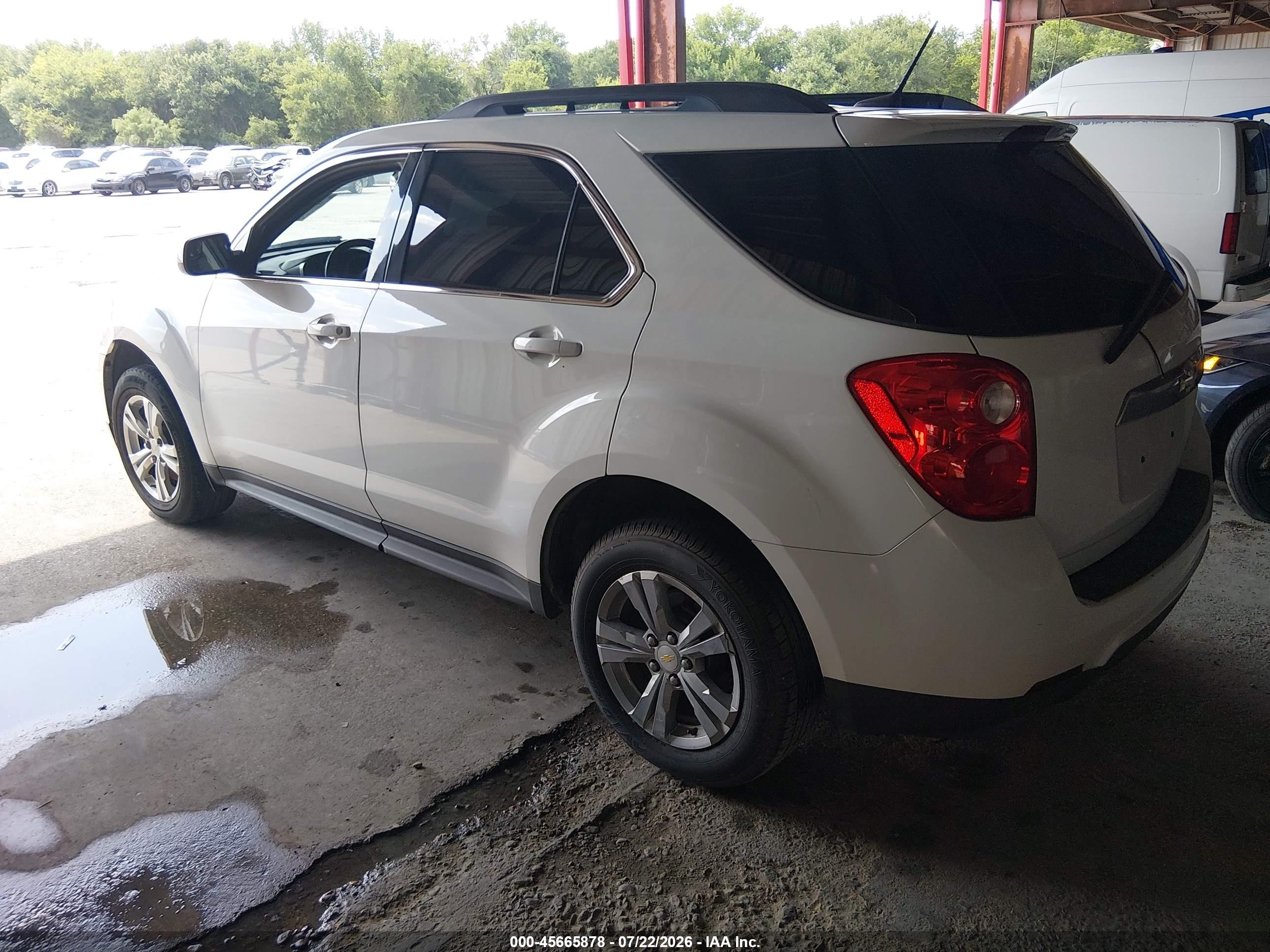 2014 Chevrolet Equinox Lt White vin: 1GNALCEK2EZ123042