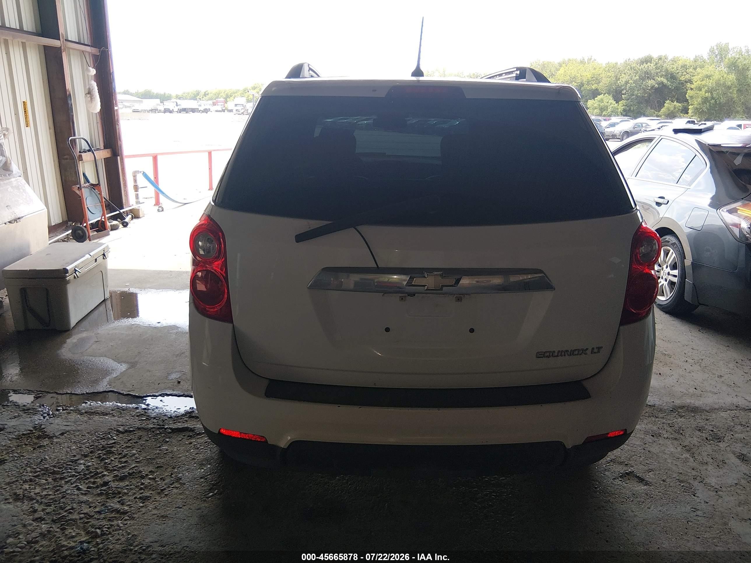 2014 Chevrolet Equinox Lt White vin: 1GNALCEK2EZ123042