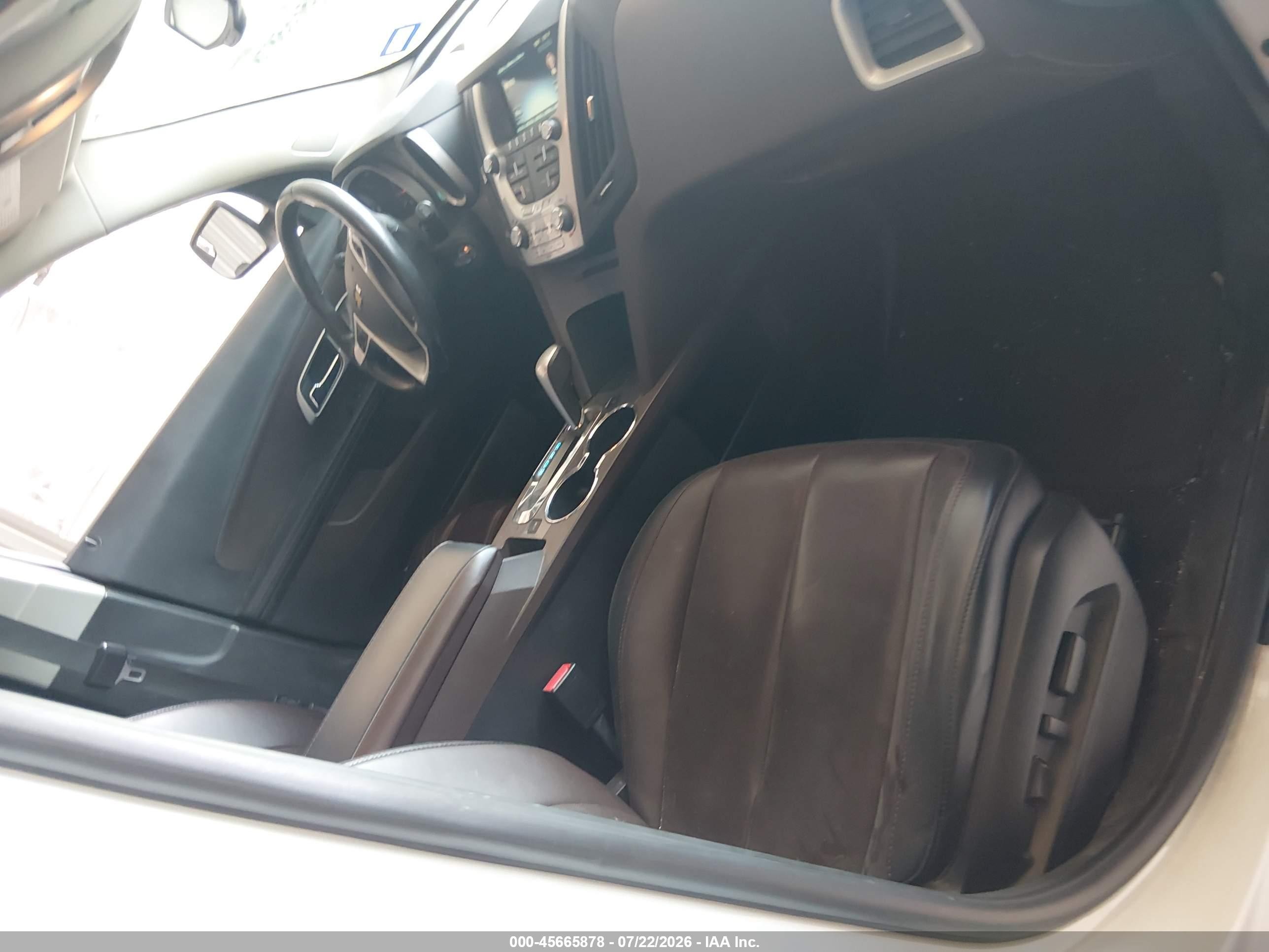 2014 Chevrolet Equinox Lt White vin: 1GNALCEK2EZ123042