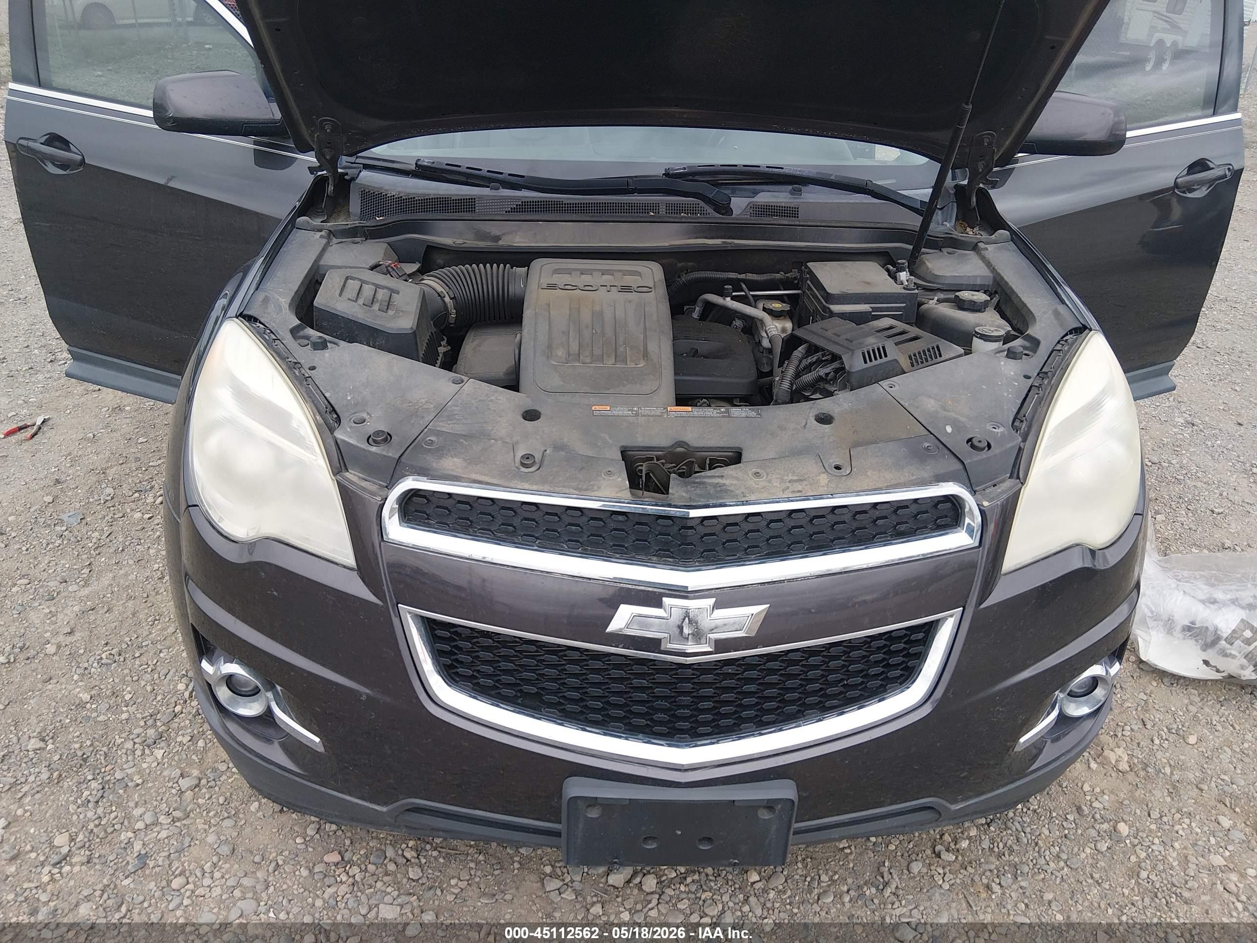 2014 Chevrolet Equinox 2lt Black vin: 1GNALCEK2EZ131870