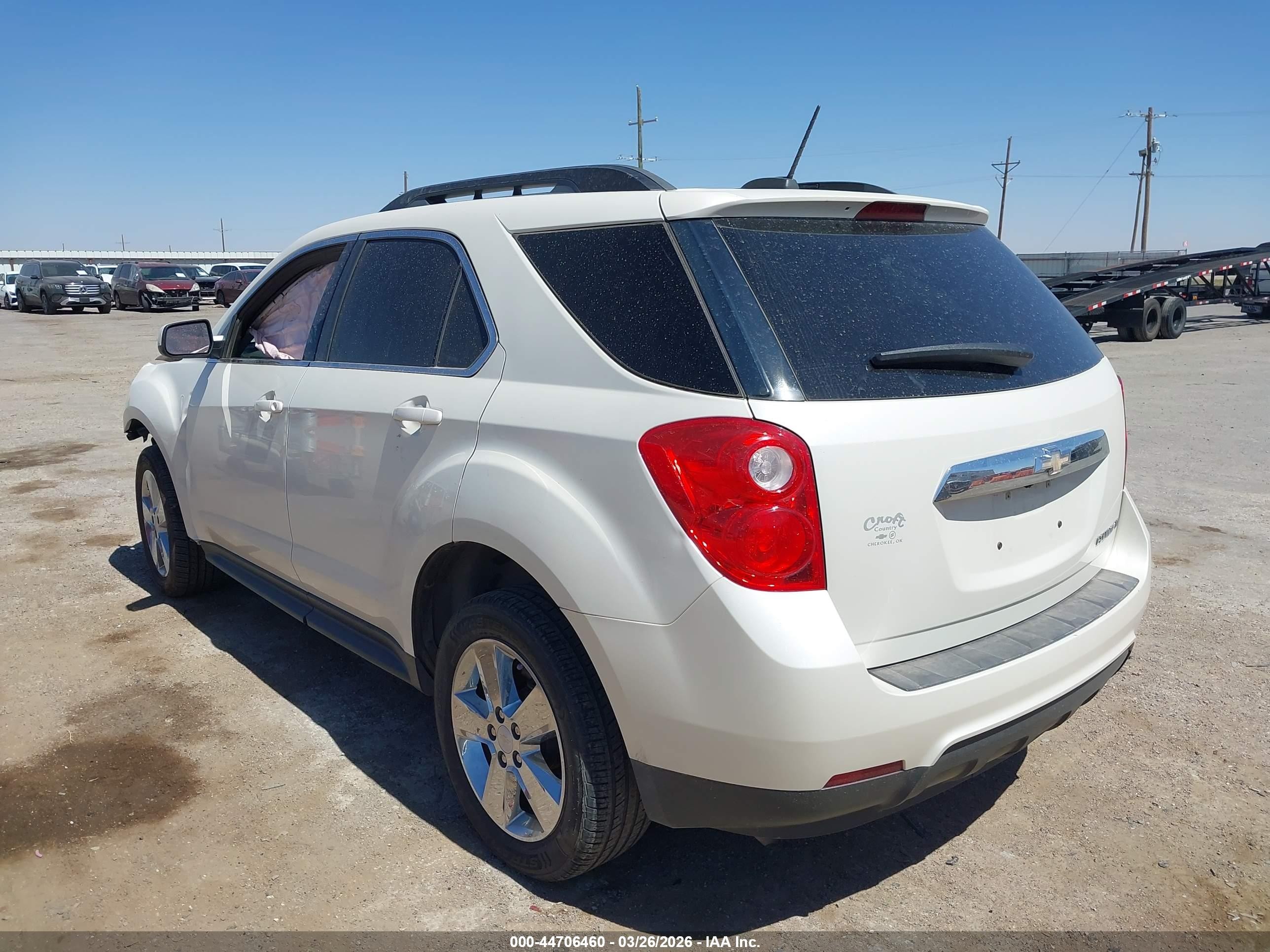 2015 Chevrolet Equinox 2lt White vin: 1GNALCEK6FZ138239