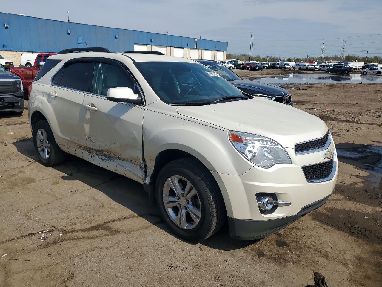 2014 Chevrolet Equinox Lt White vin: 1GNALCEK7EZ104809