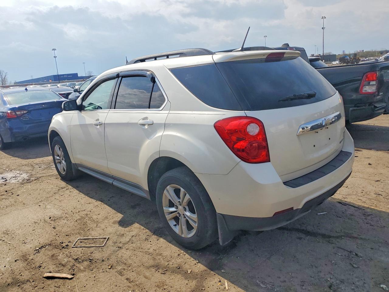 2014 Chevrolet Equinox Lt White vin: 1GNALCEK7EZ104809