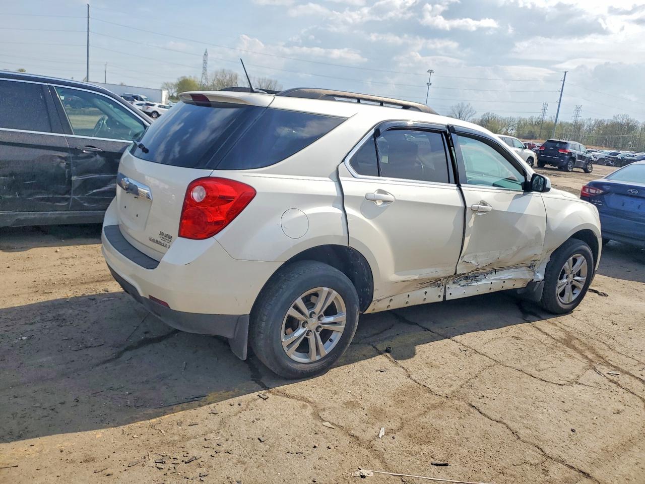 2014 Chevrolet Equinox Lt White vin: 1GNALCEK7EZ104809