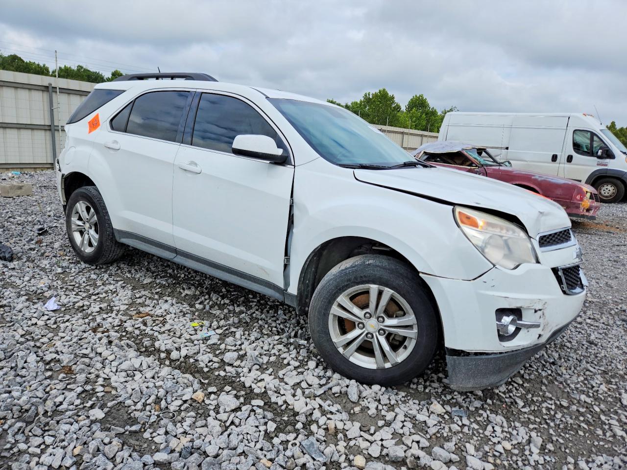 2014 Chevrolet Equinox Lt White vin: 1GNALCEK8EZ128522