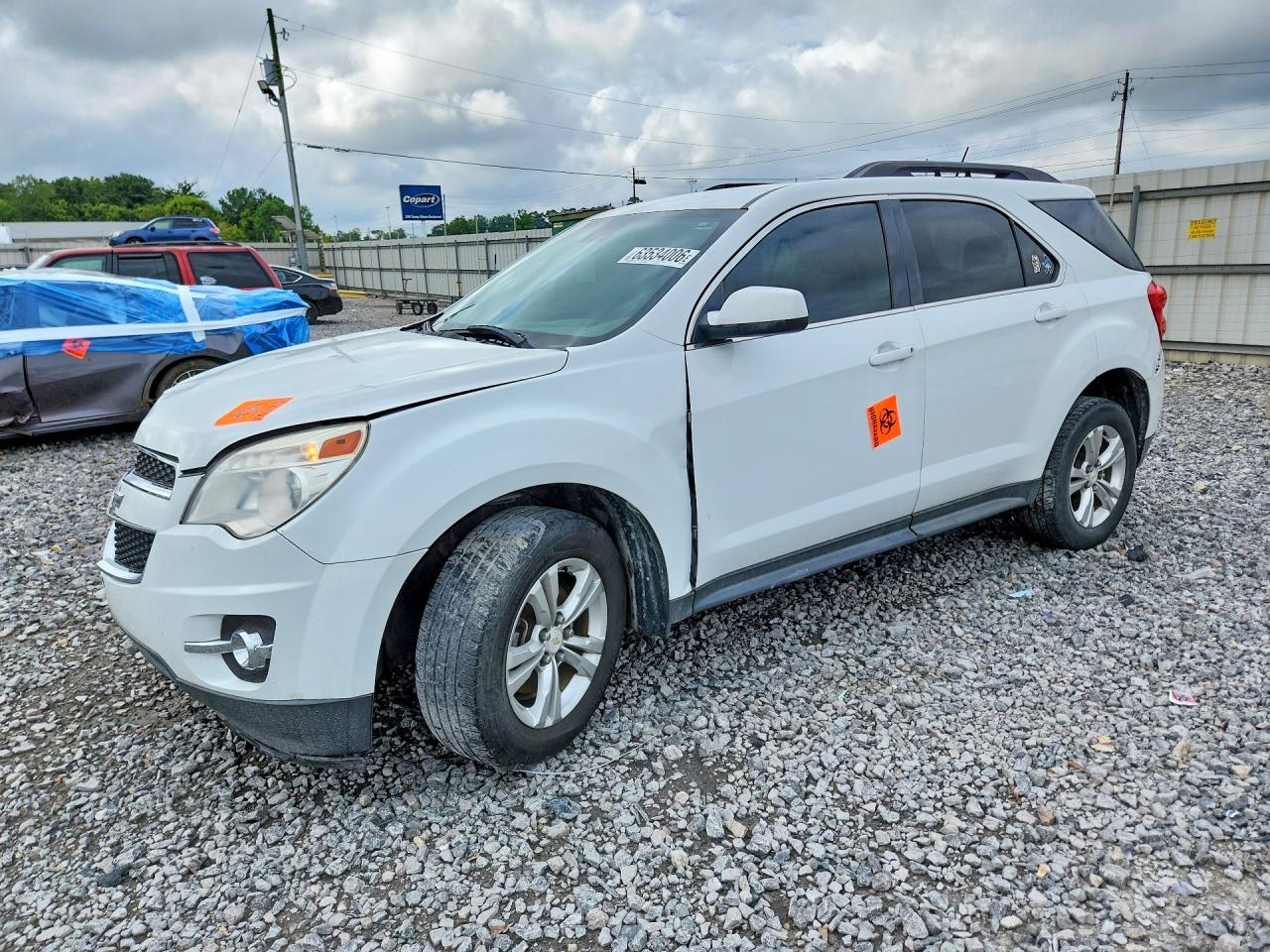 2014 Chevrolet Equinox Lt White vin: 1GNALCEK8EZ128522
