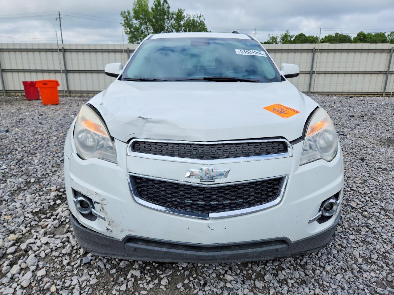 2014 Chevrolet Equinox Lt White vin: 1GNALCEK8EZ128522