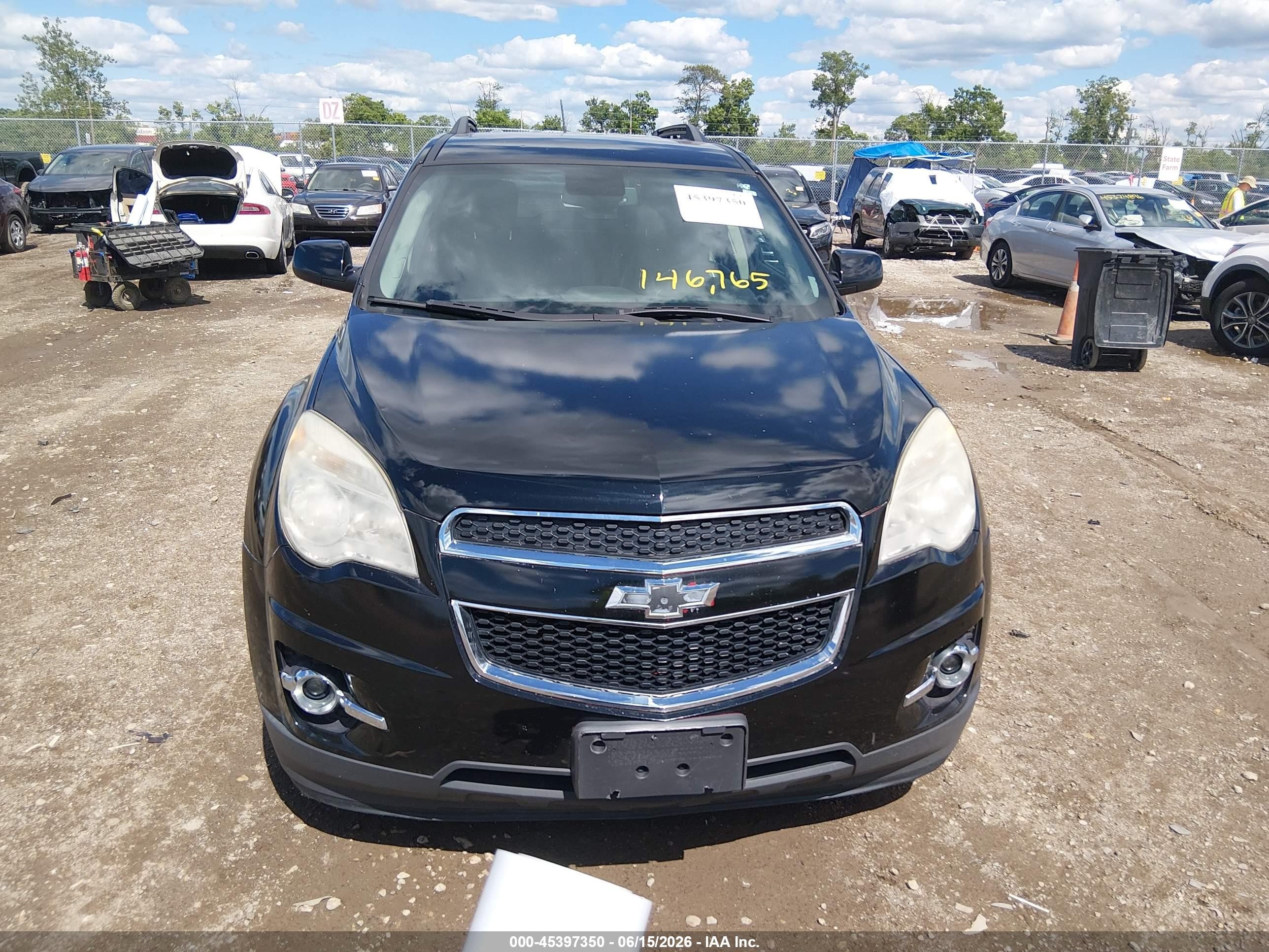 2015 Chevrolet Equinox Lt Black vin: 1GNALCEK8FZ118803