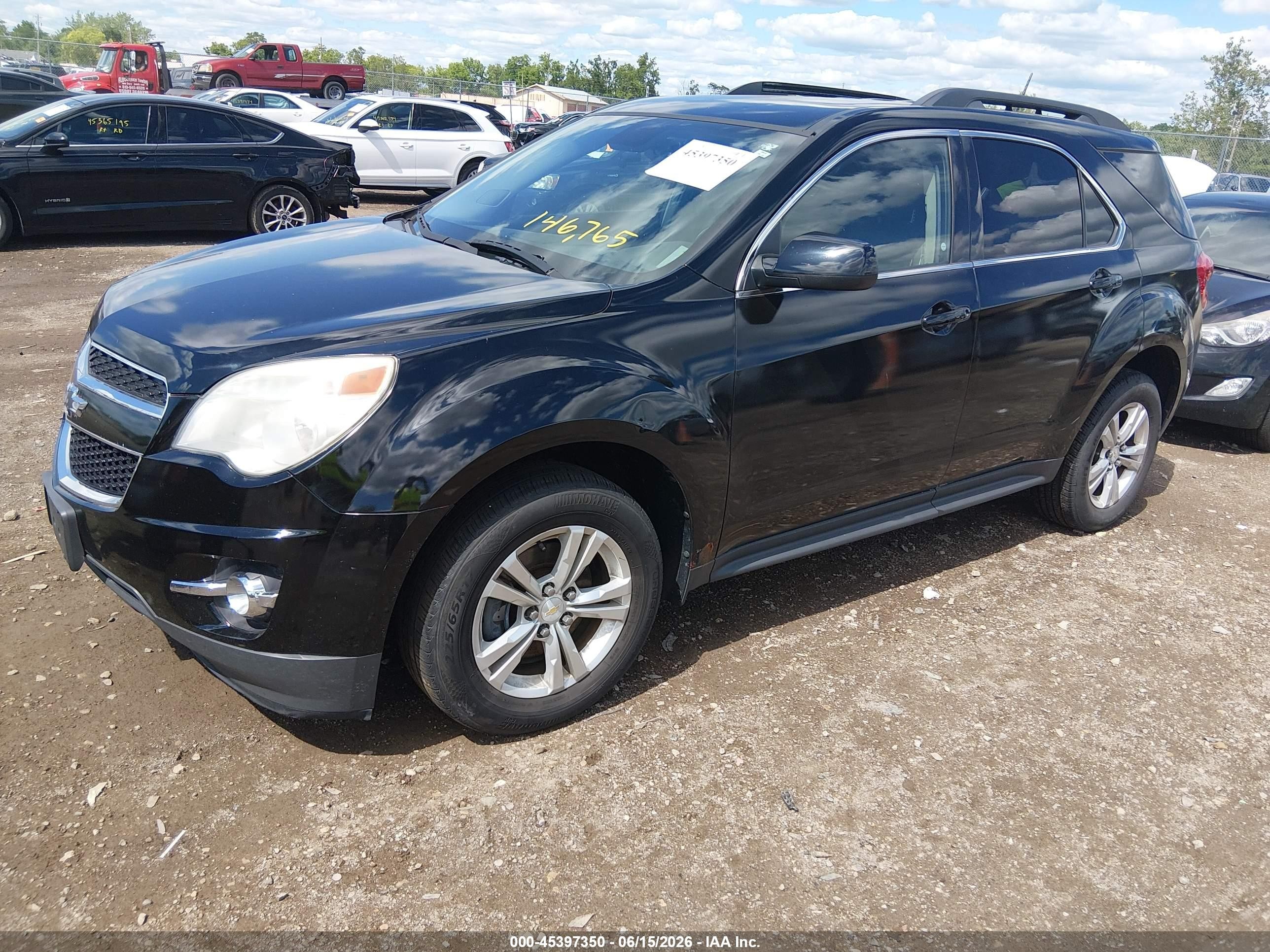 2015 Chevrolet Equinox Lt Black vin: 1GNALCEK8FZ118803