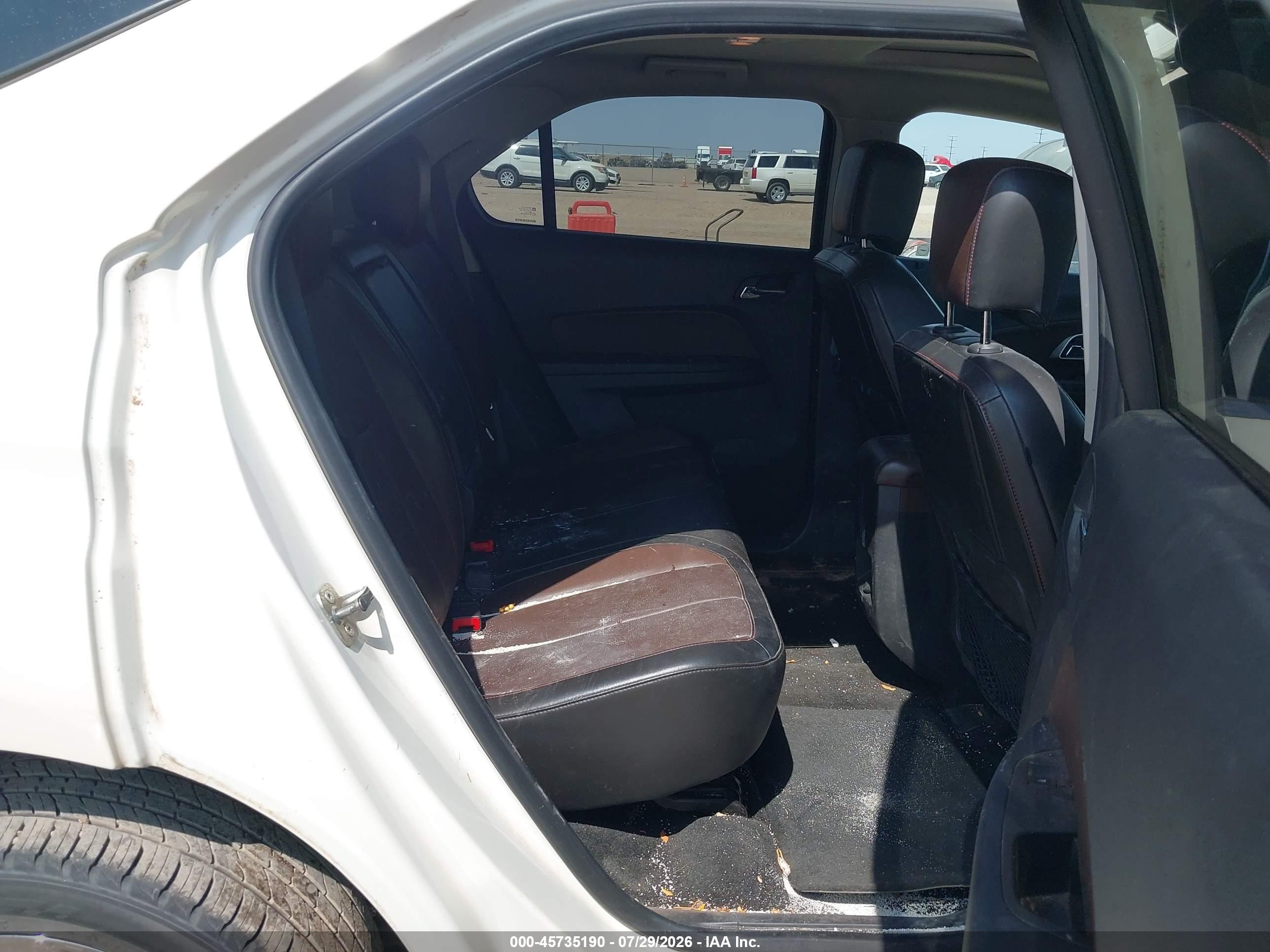 2014 Chevrolet Equinox Lt White vin: 1GNALCEK9EZ116878
