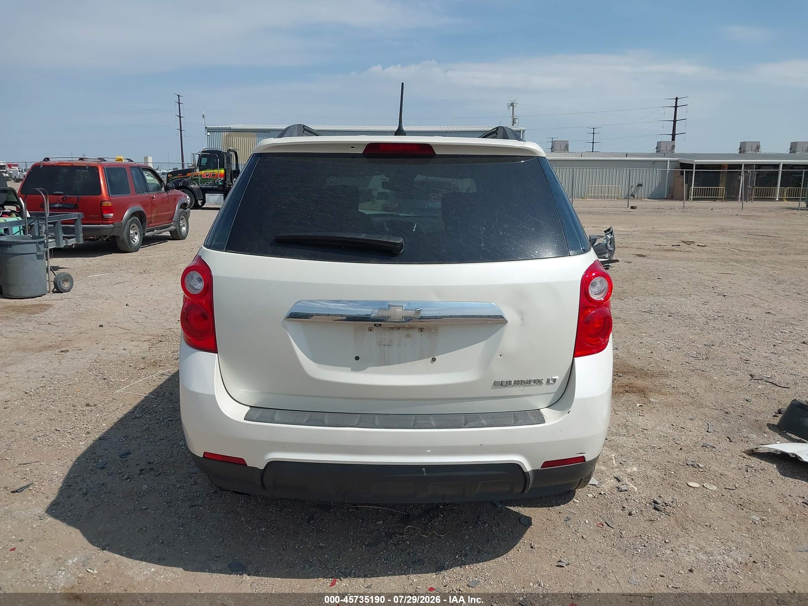 2014 Chevrolet Equinox Lt White vin: 1GNALCEK9EZ116878