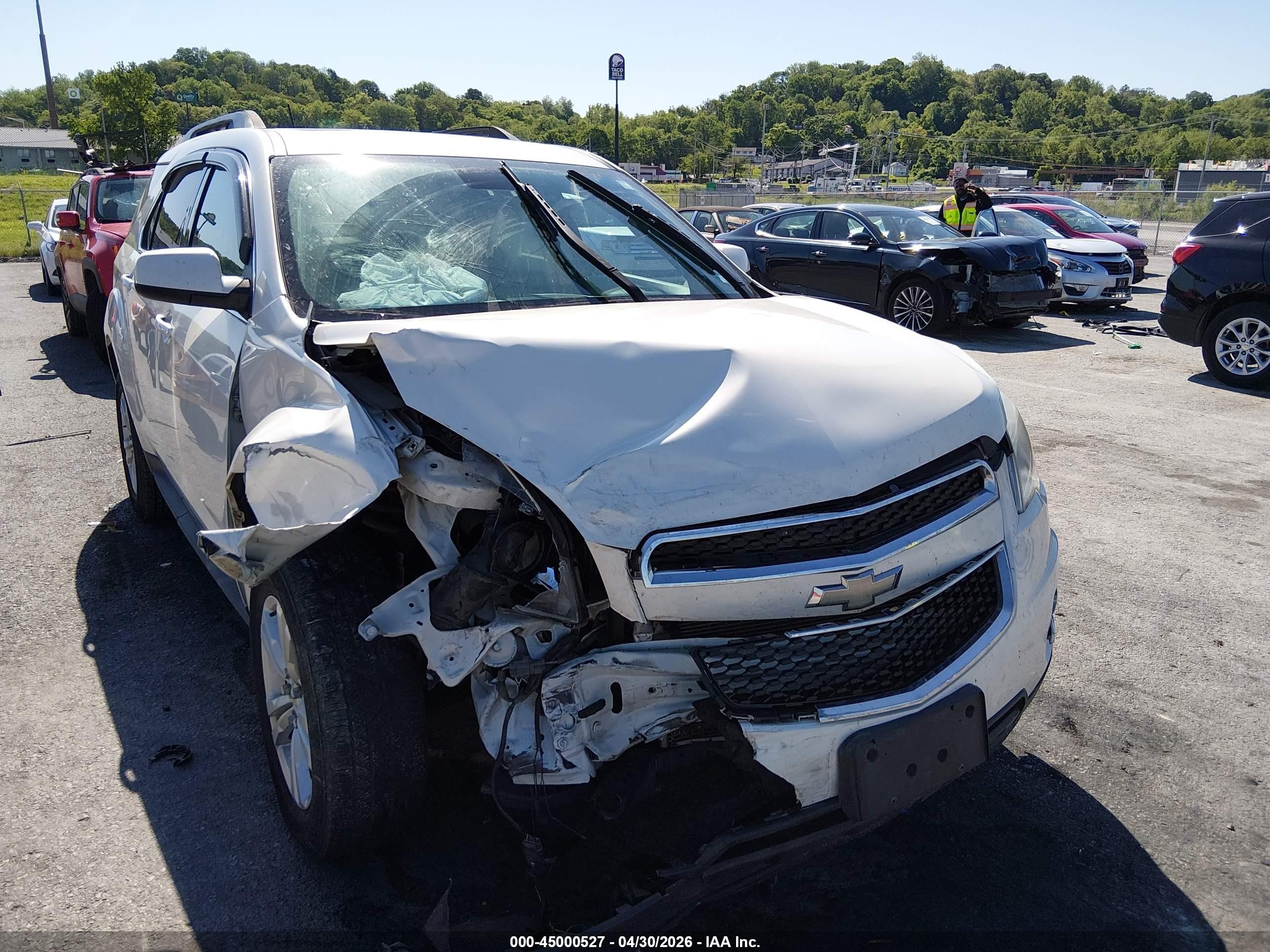 2015 Chevrolet Equinox 2lt Белый vin: 1GNALCEKXFZ138180