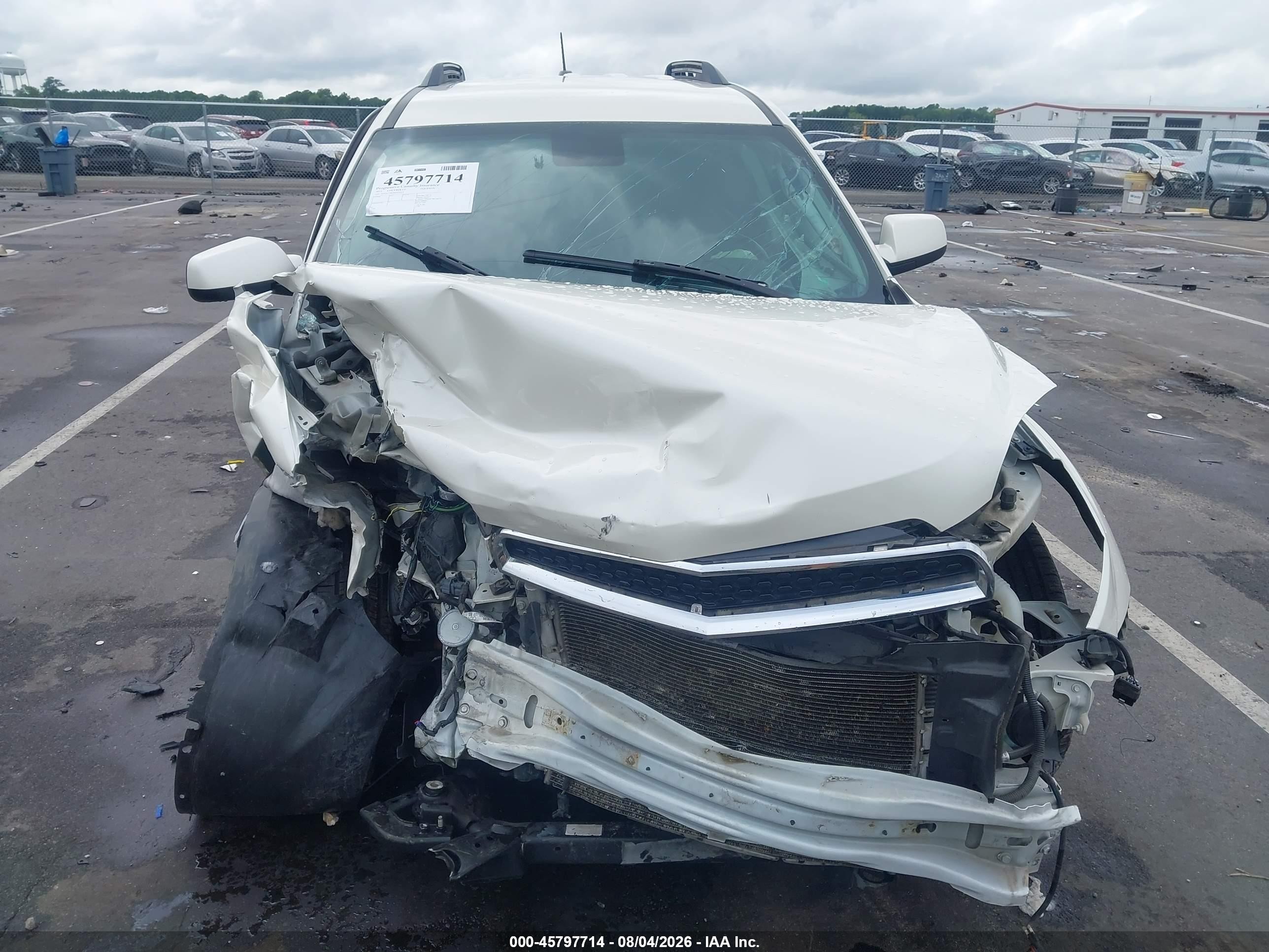 2015 Chevrolet Equinox Lt White vin: 1GNALCEKXFZ143573