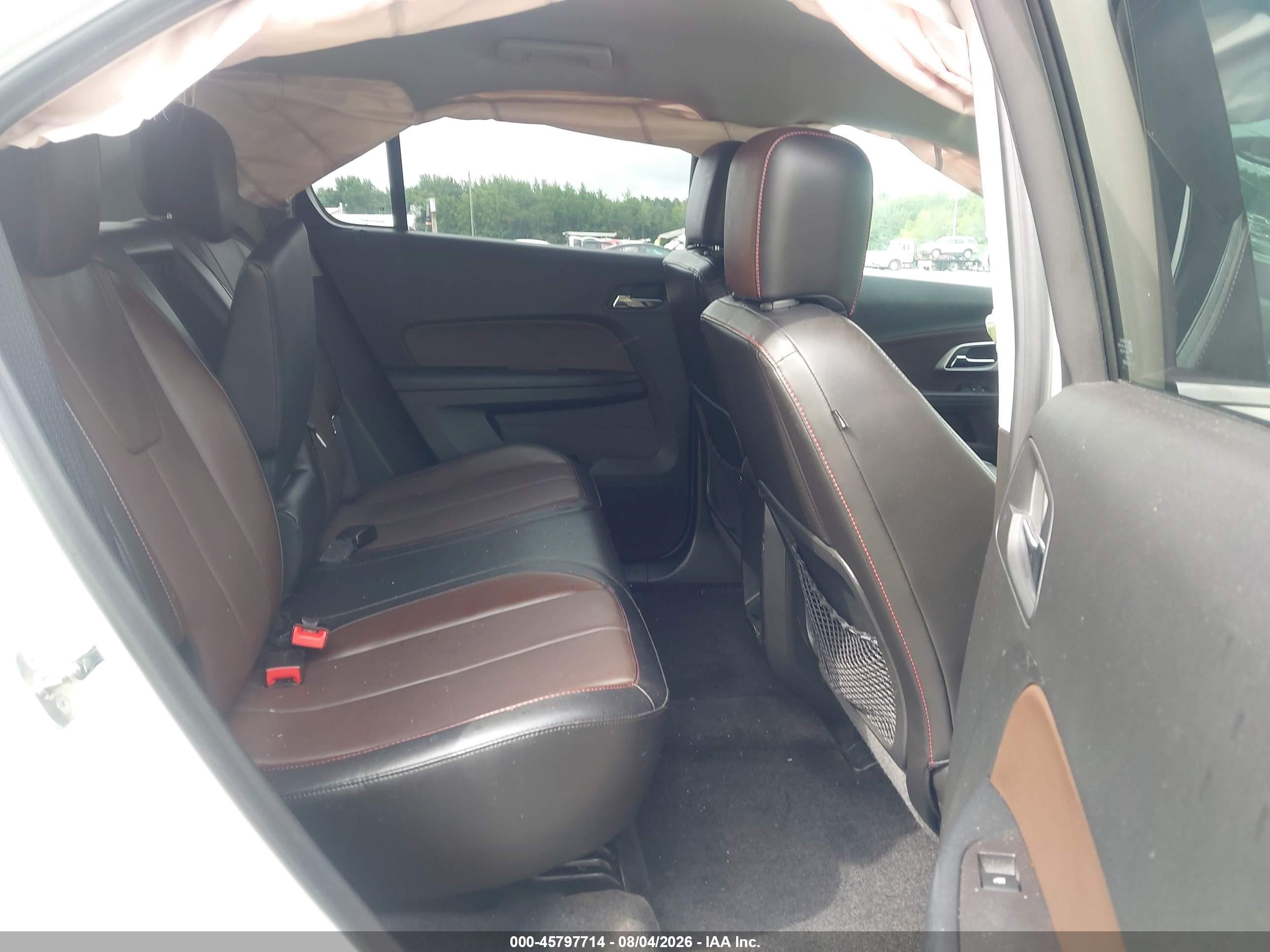 2015 Chevrolet Equinox Lt White vin: 1GNALCEKXFZ143573