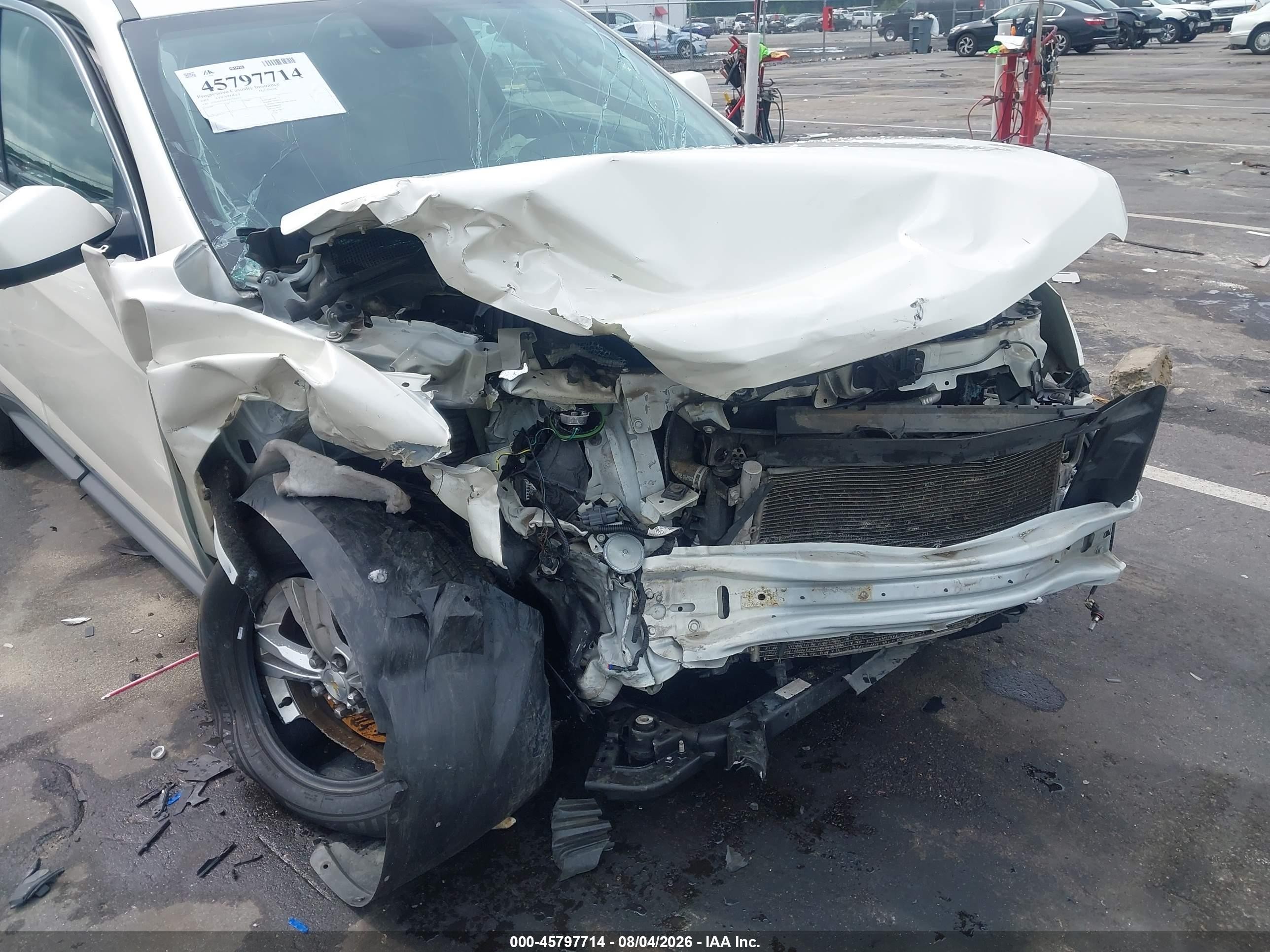 2015 Chevrolet Equinox Lt White vin: 1GNALCEKXFZ143573