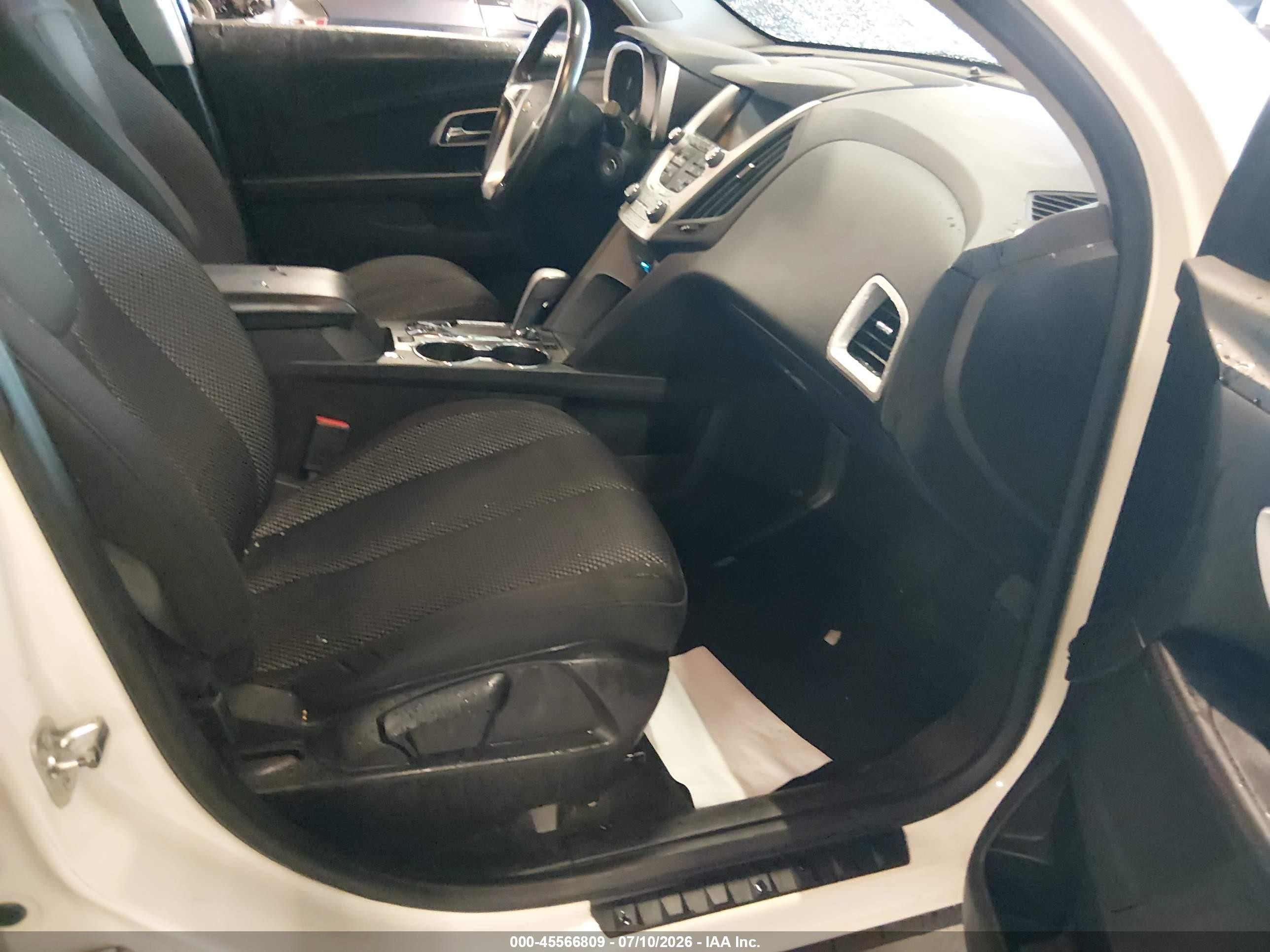 2013 Chevrolet Equinox Lt White vin: 1GNALDEK0DZ120046