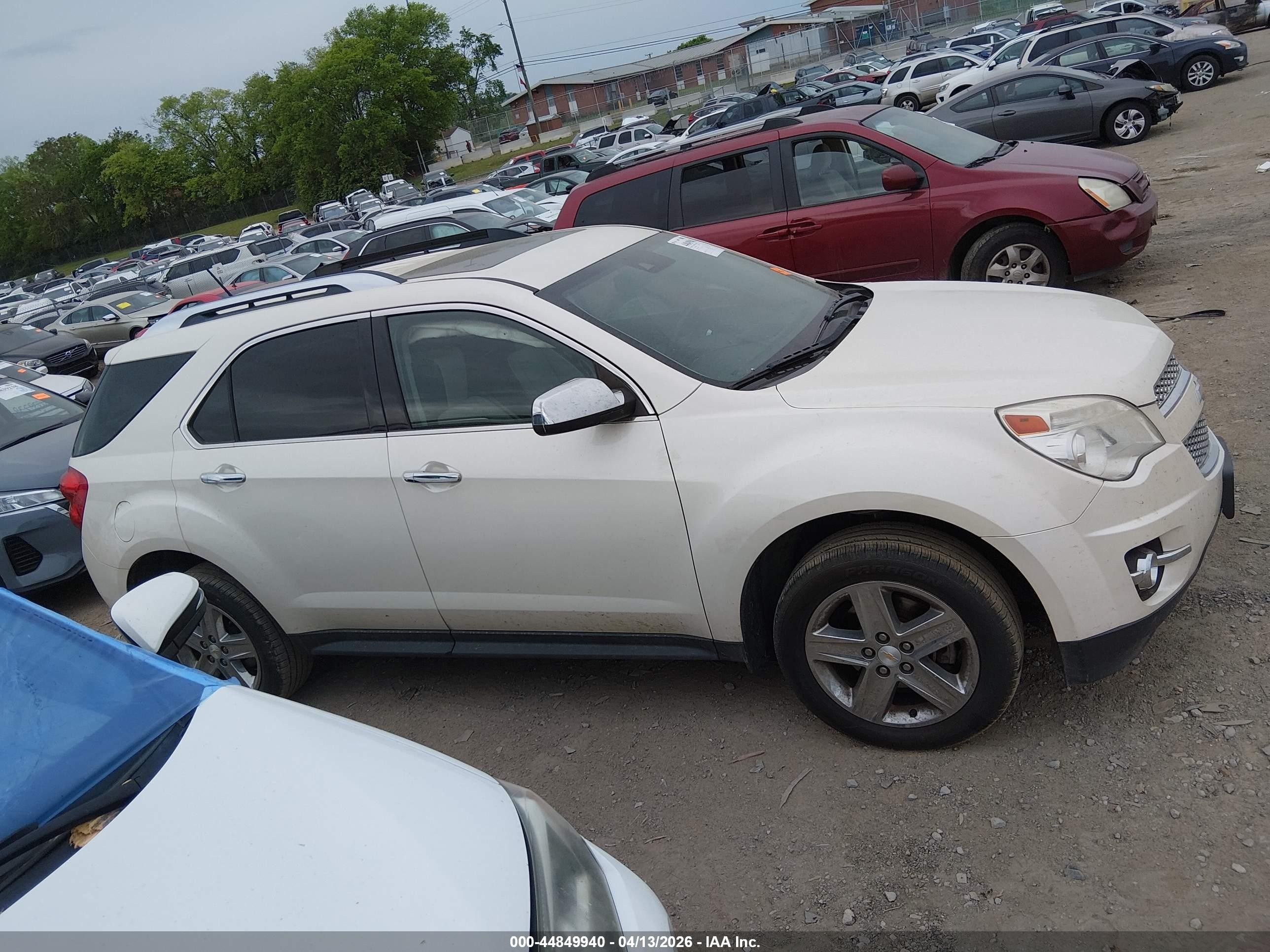 2015 Chevrolet Equinox Ltz White vin: 1GNALDEK0FZ121832