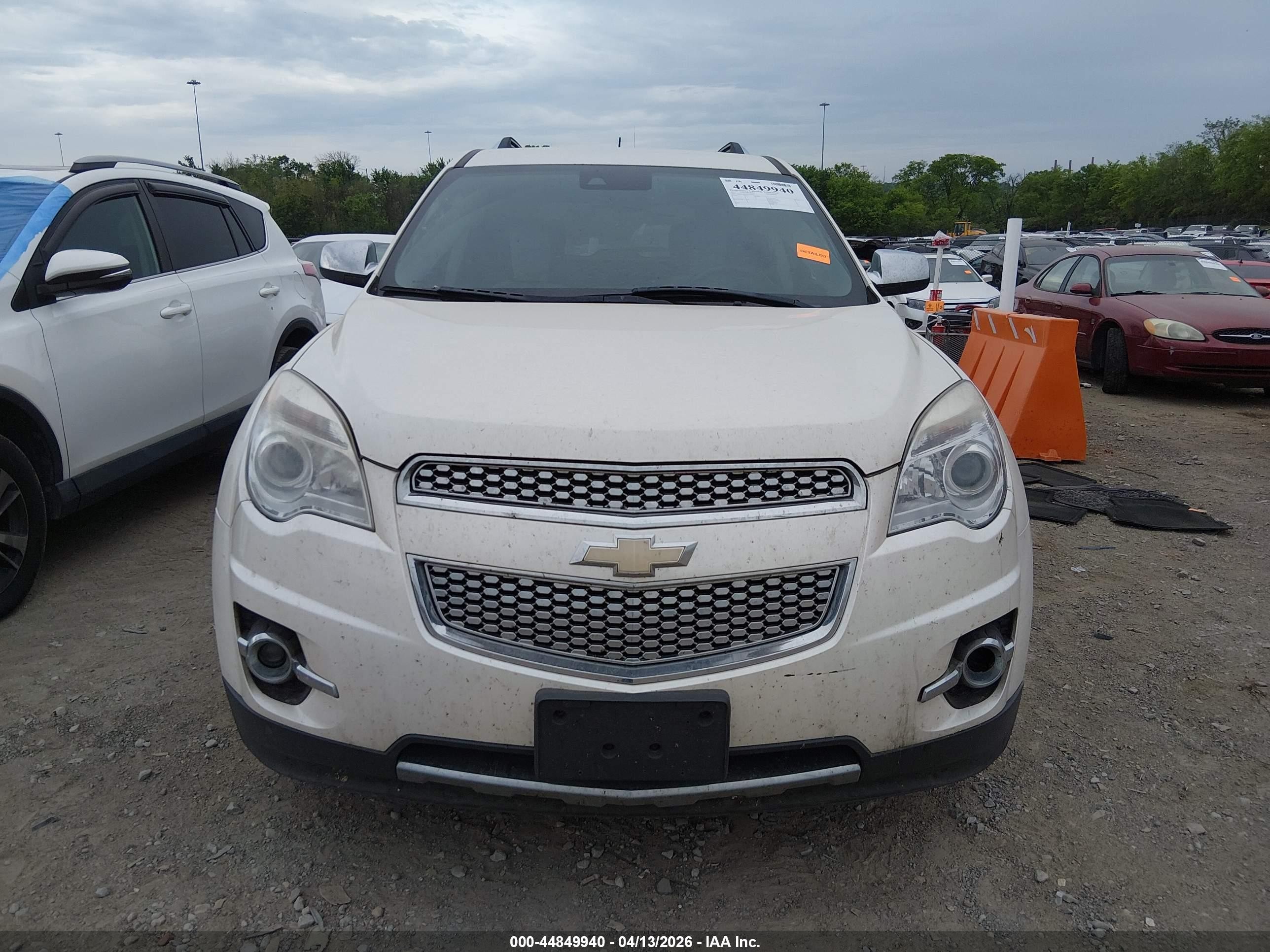 2015 Chevrolet Equinox Ltz White vin: 1GNALDEK0FZ121832