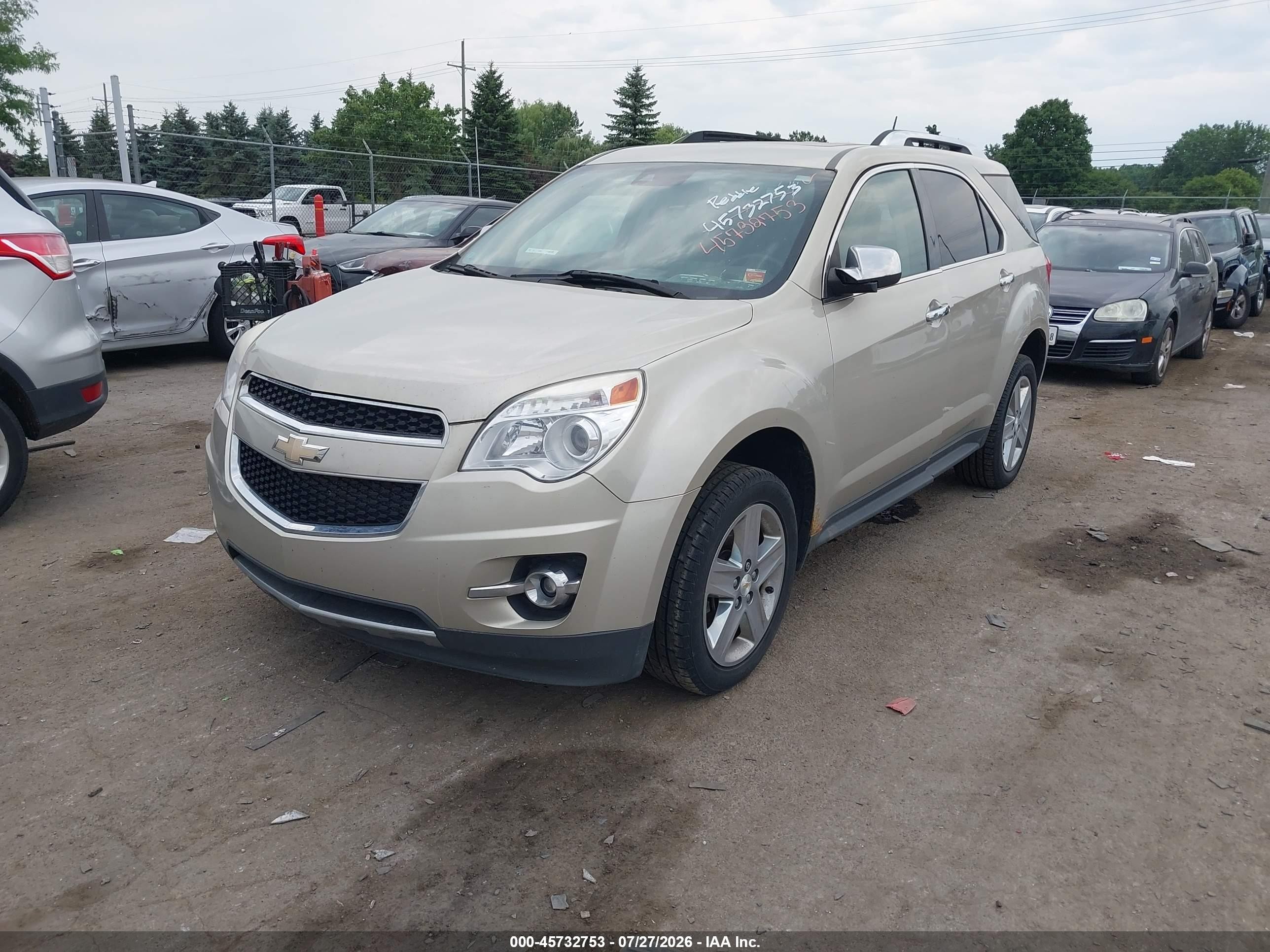 2015 Chevrolet Equinox Ltz Champagne vin: 1GNALDEK0FZ129073
