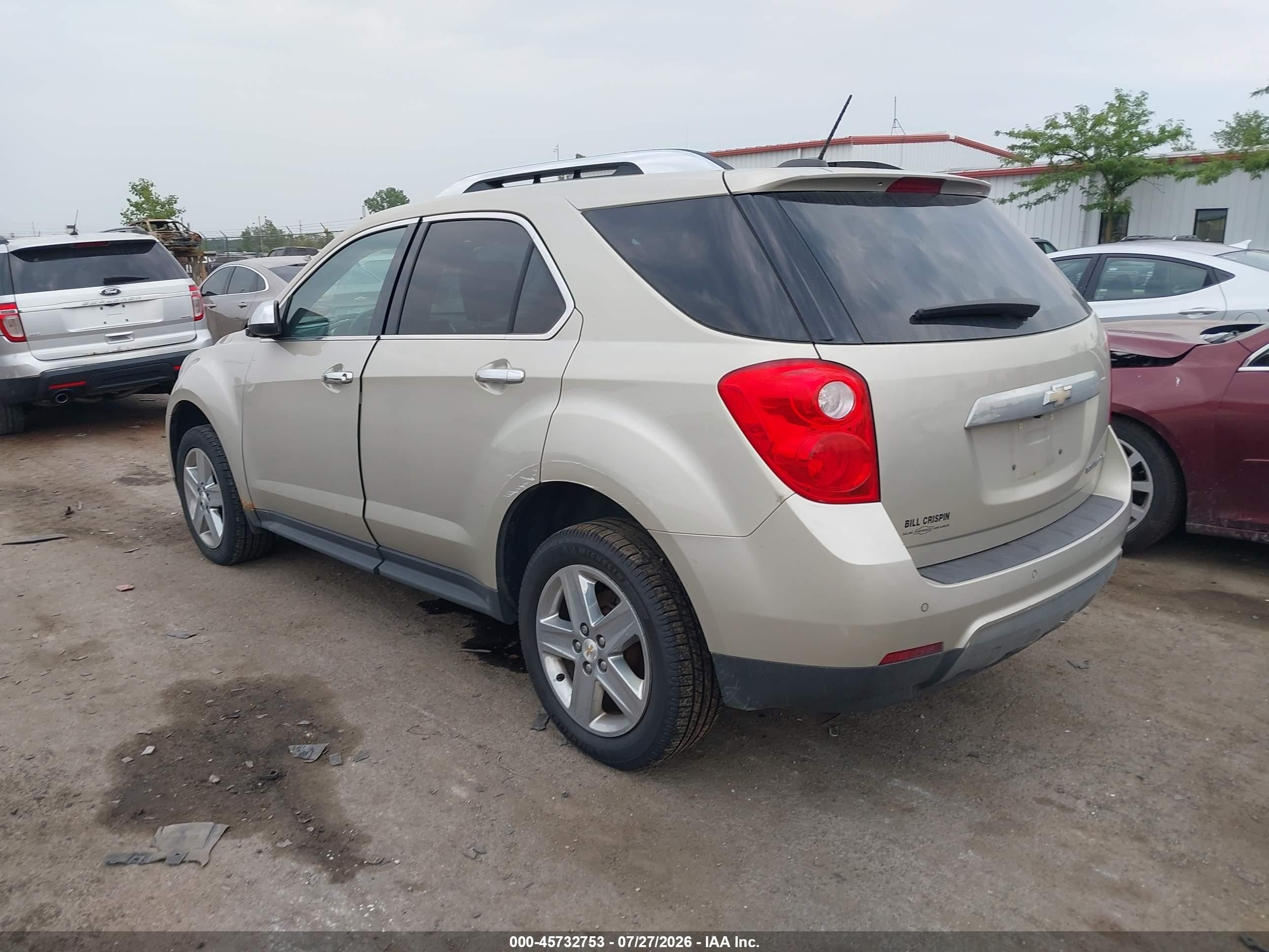 2015 Chevrolet Equinox Ltz Champagne vin: 1GNALDEK0FZ129073